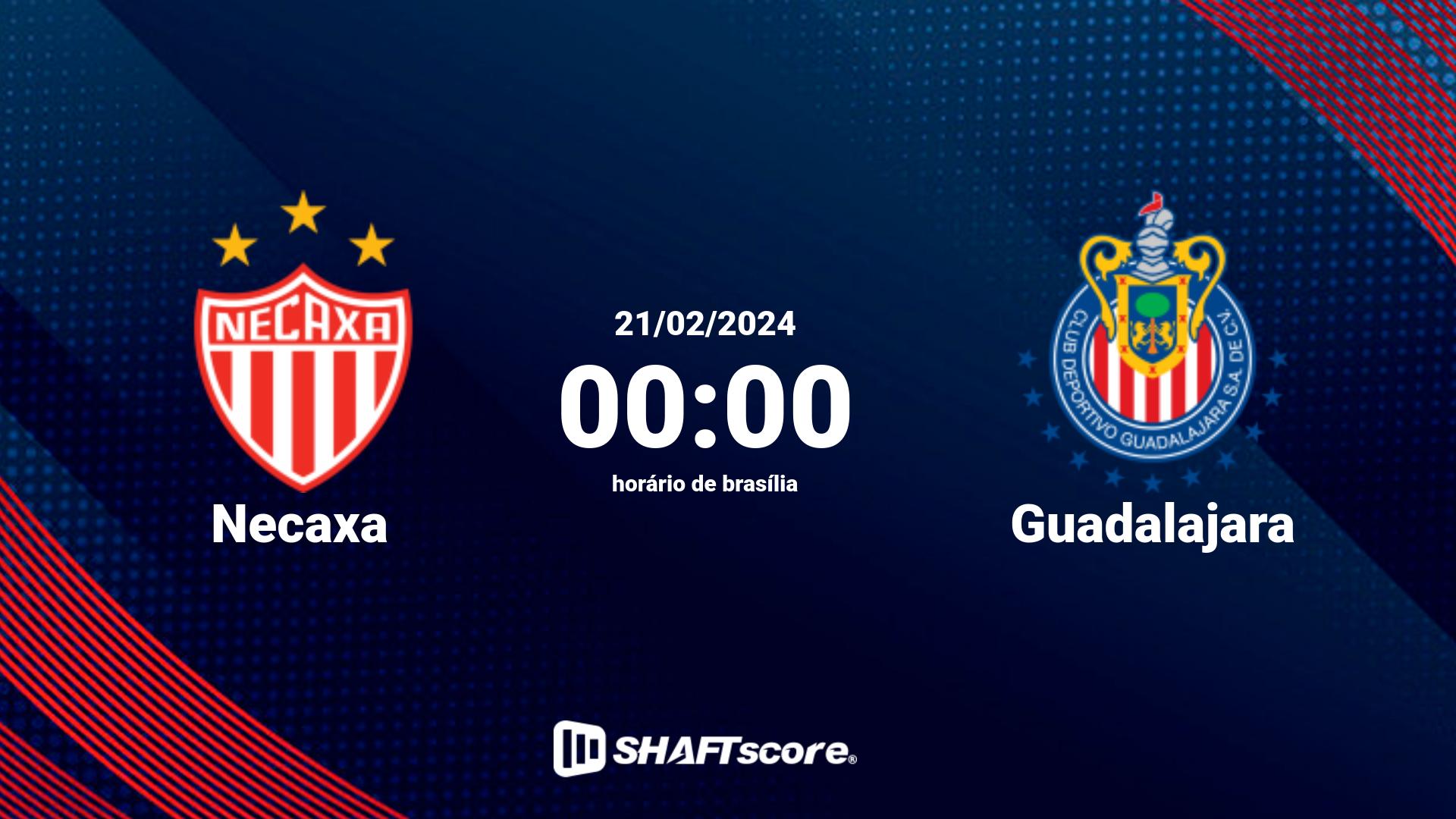 Estatísticas do jogo Necaxa vs Guadalajara 21.02 00:00