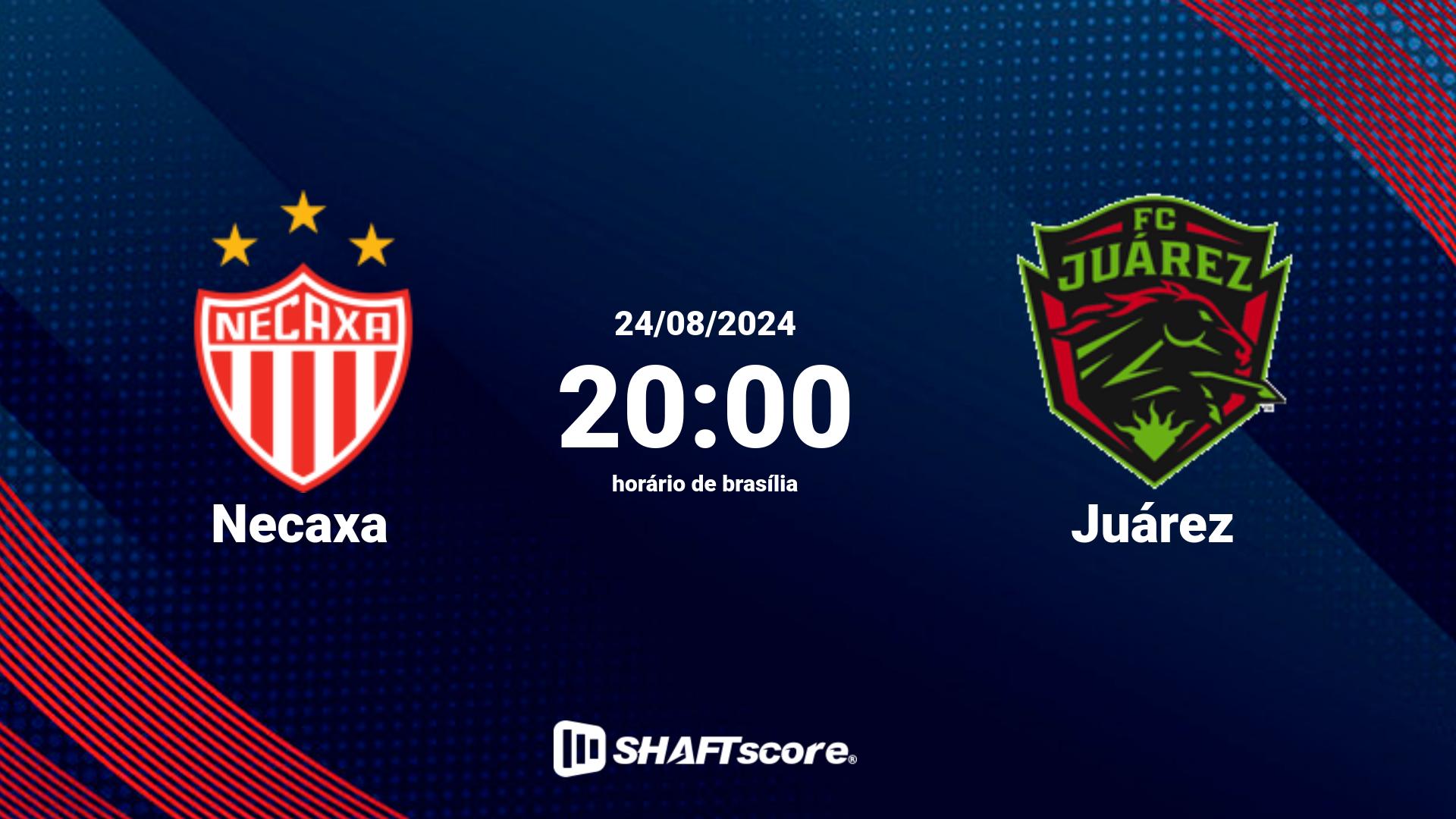 Estatísticas do jogo Necaxa vs Juárez 24.08 20:00