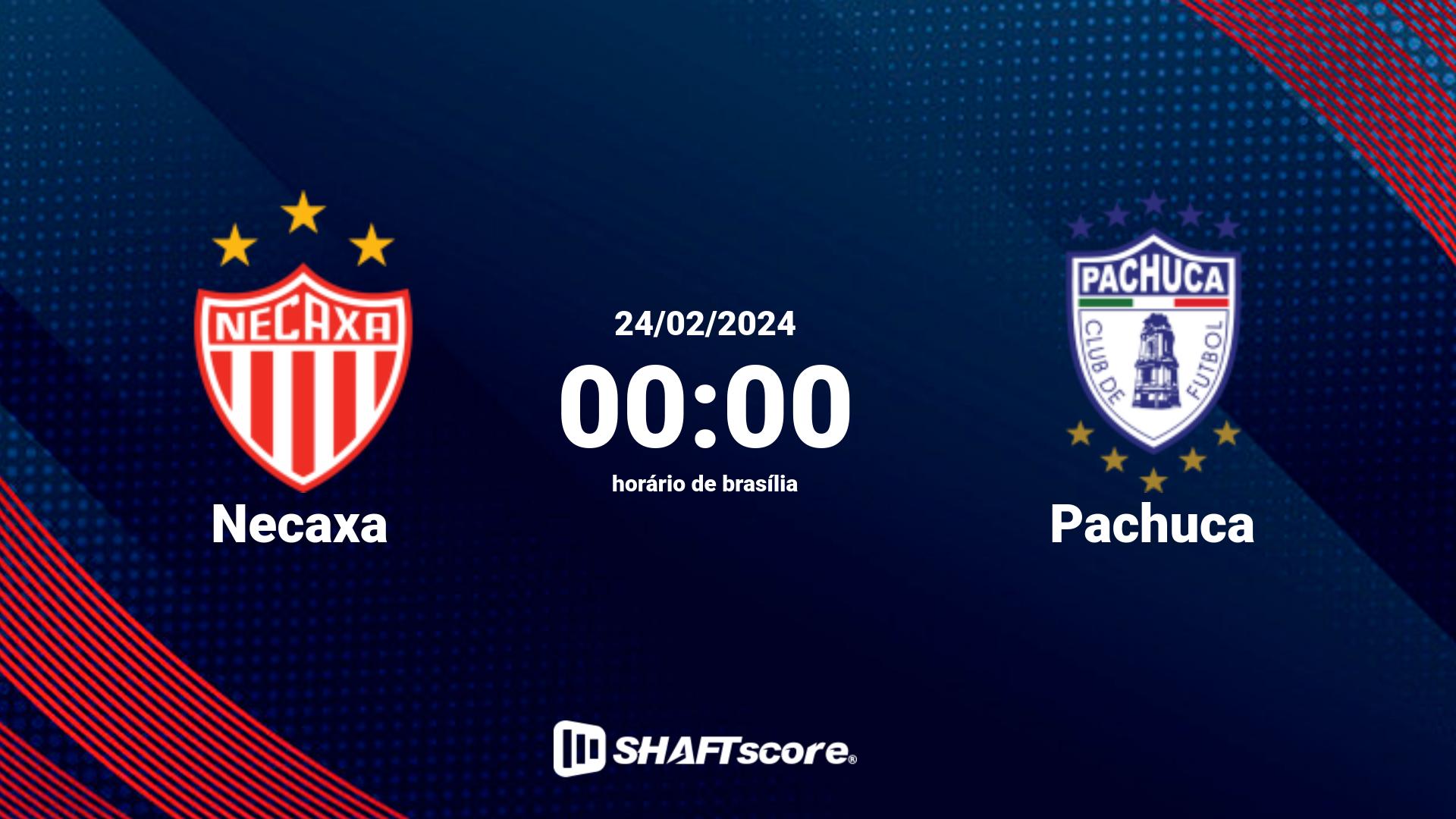 Estatísticas do jogo Necaxa vs Pachuca 24.02 00:00