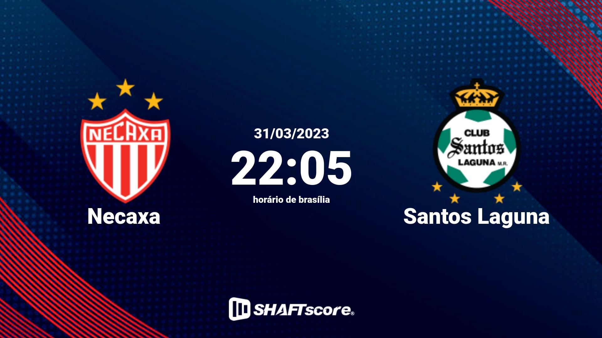 Estatísticas do jogo Necaxa vs Santos Laguna 31.03 22:05