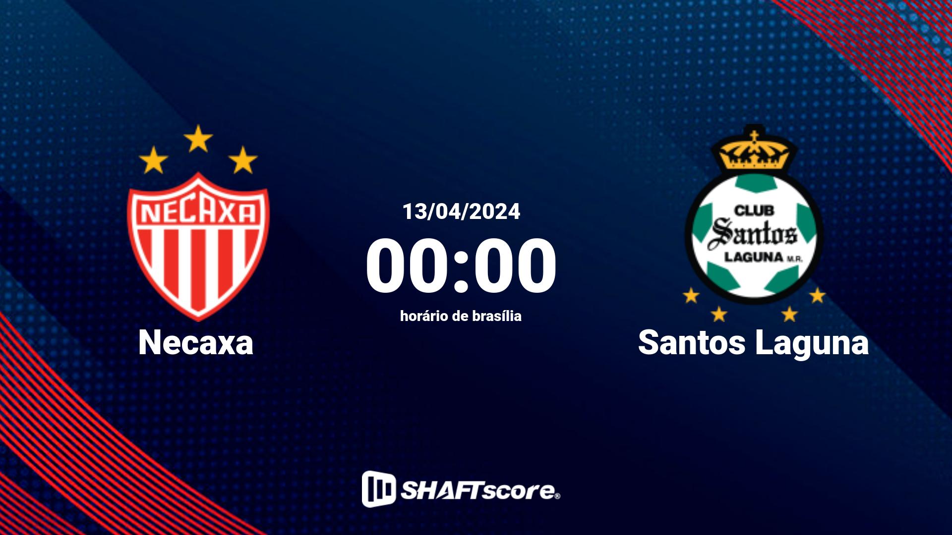 Estatísticas do jogo Necaxa vs Santos Laguna 13.04 00:00