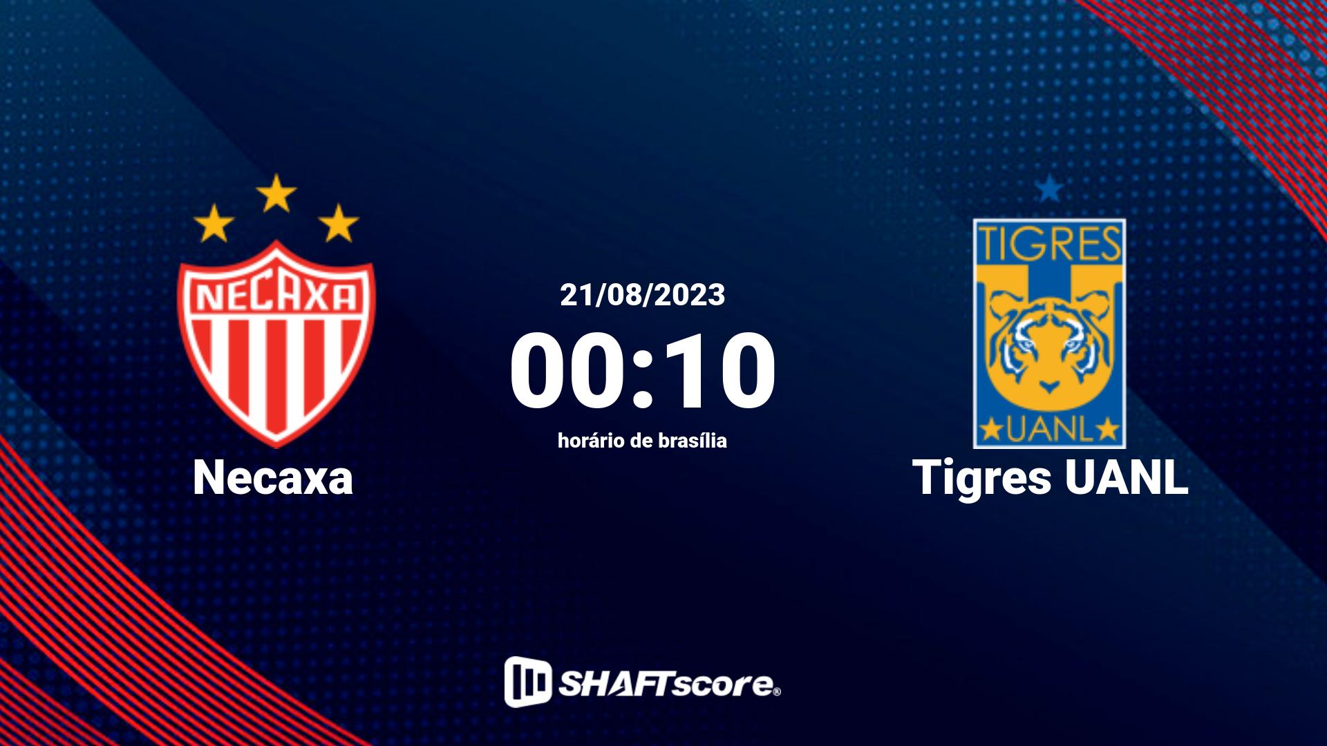 Estatísticas do jogo Necaxa vs Tigres UANL 21.08 00:10