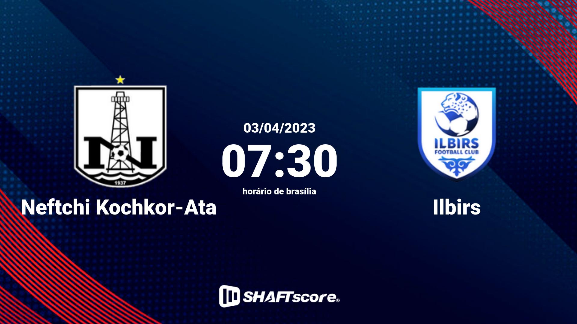 Estatísticas do jogo Neftchi Kochkor-Ata vs Ilbirs 03.04 07:30