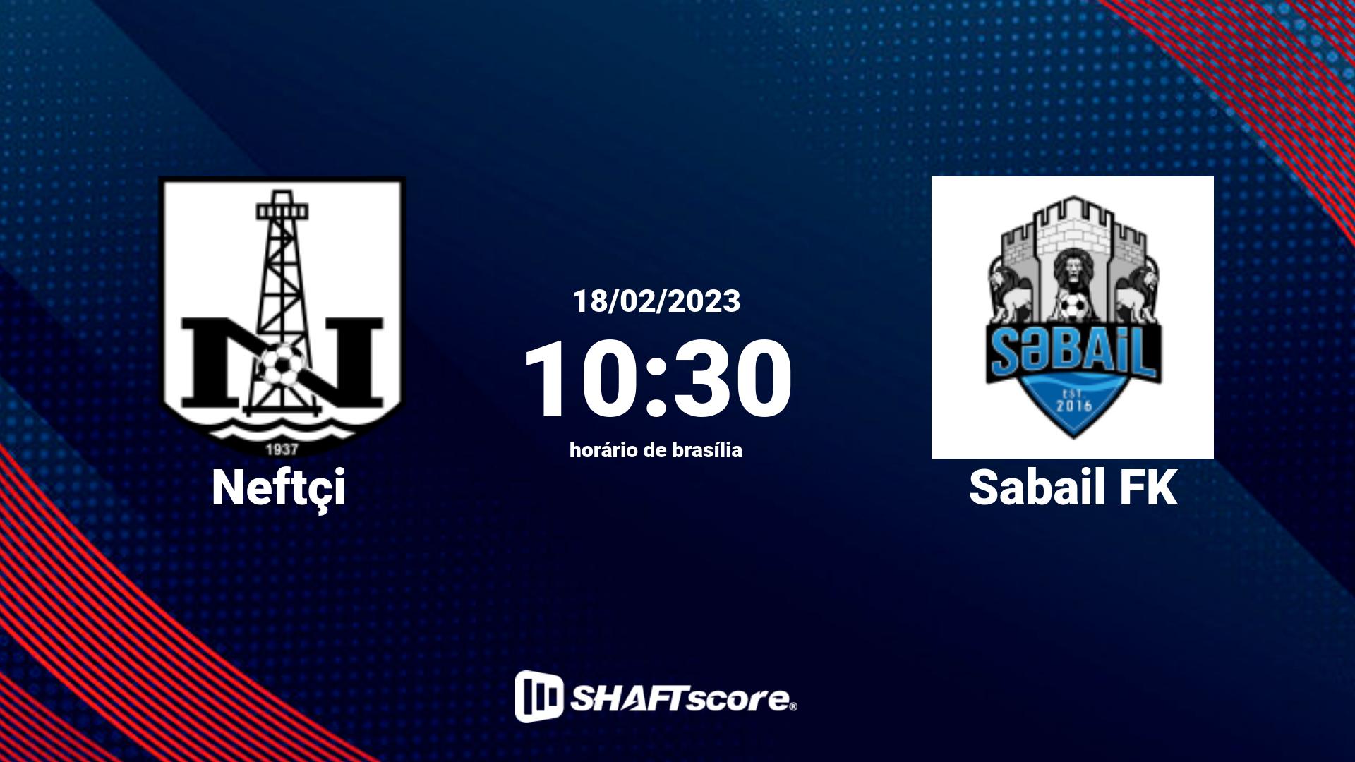 Estatísticas do jogo Neftçi vs Sabail FK 18.02 10:30