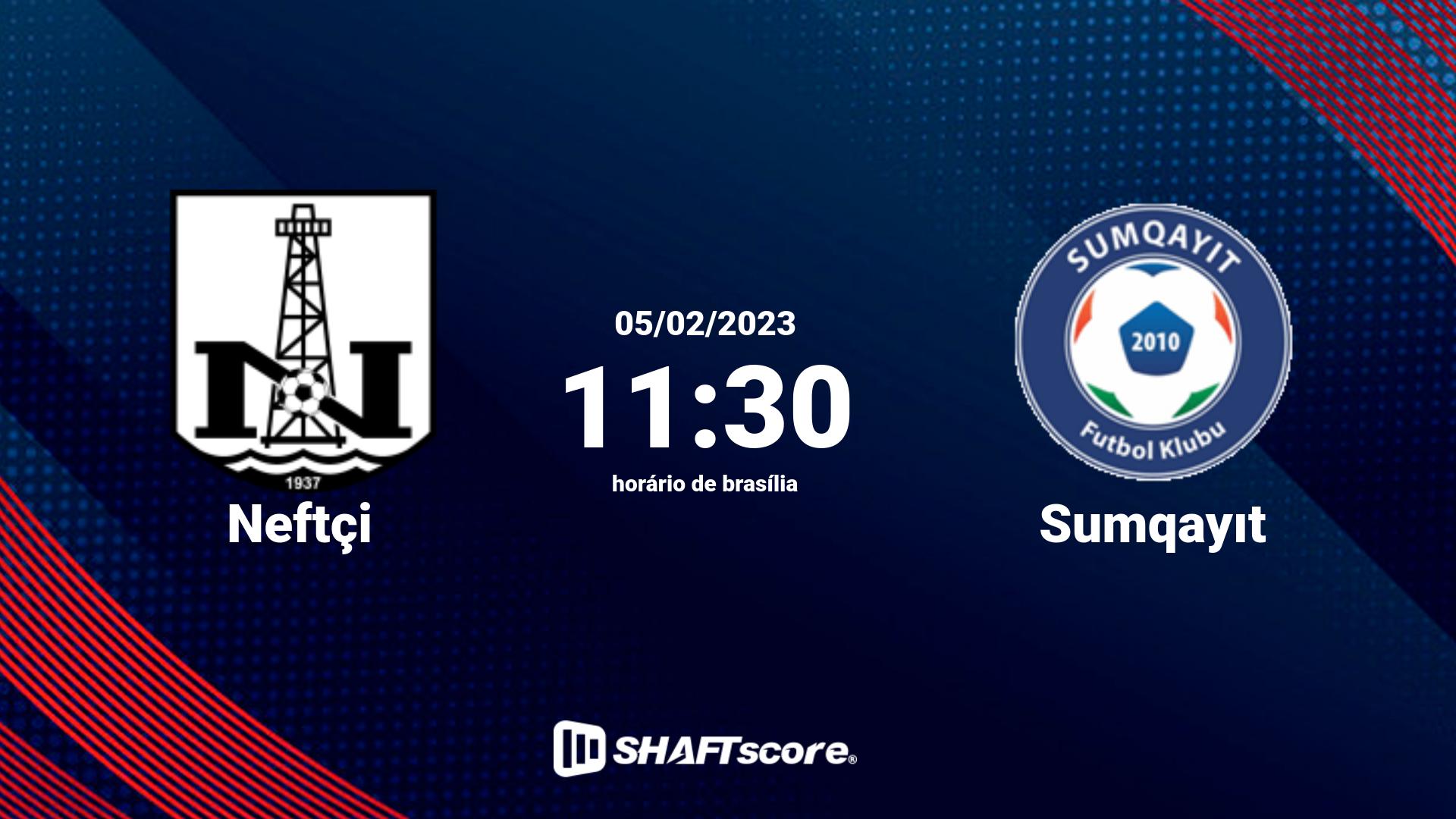 Estatísticas do jogo Neftçi vs Sumqayıt 05.02 11:30