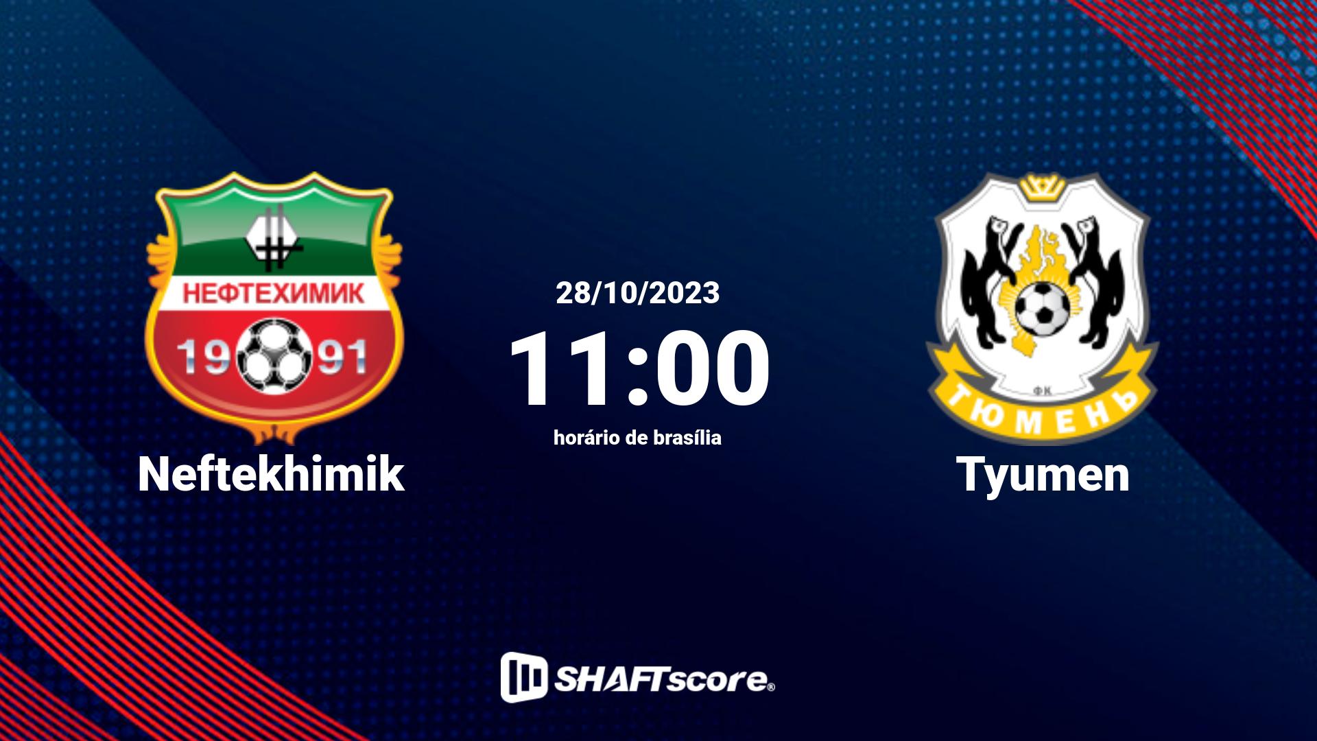 Estatísticas do jogo Neftekhimik vs Tyumen 28.10 11:00