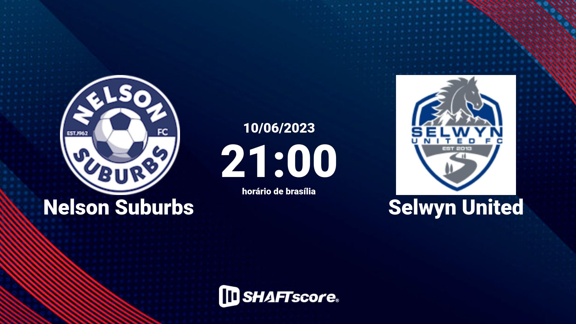 Estatísticas do jogo Nelson Suburbs vs Selwyn United 10.06 21:00