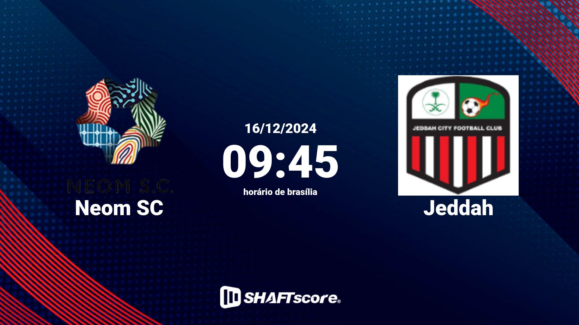 Estatísticas do jogo Neom SC vs Jeddah 16.12 09:45