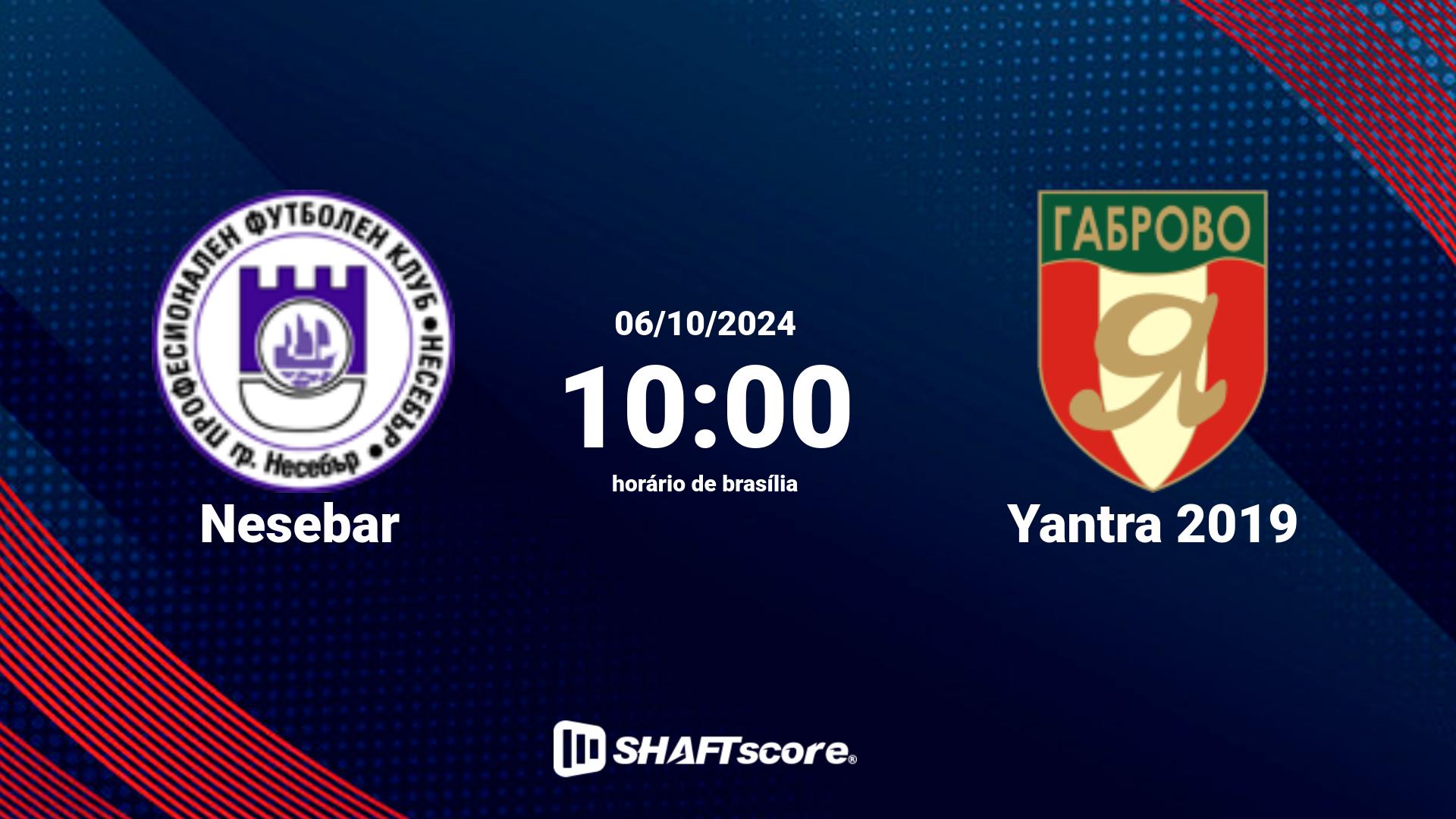 Estatísticas do jogo Nesebar vs Yantra 2019 06.10 10:00