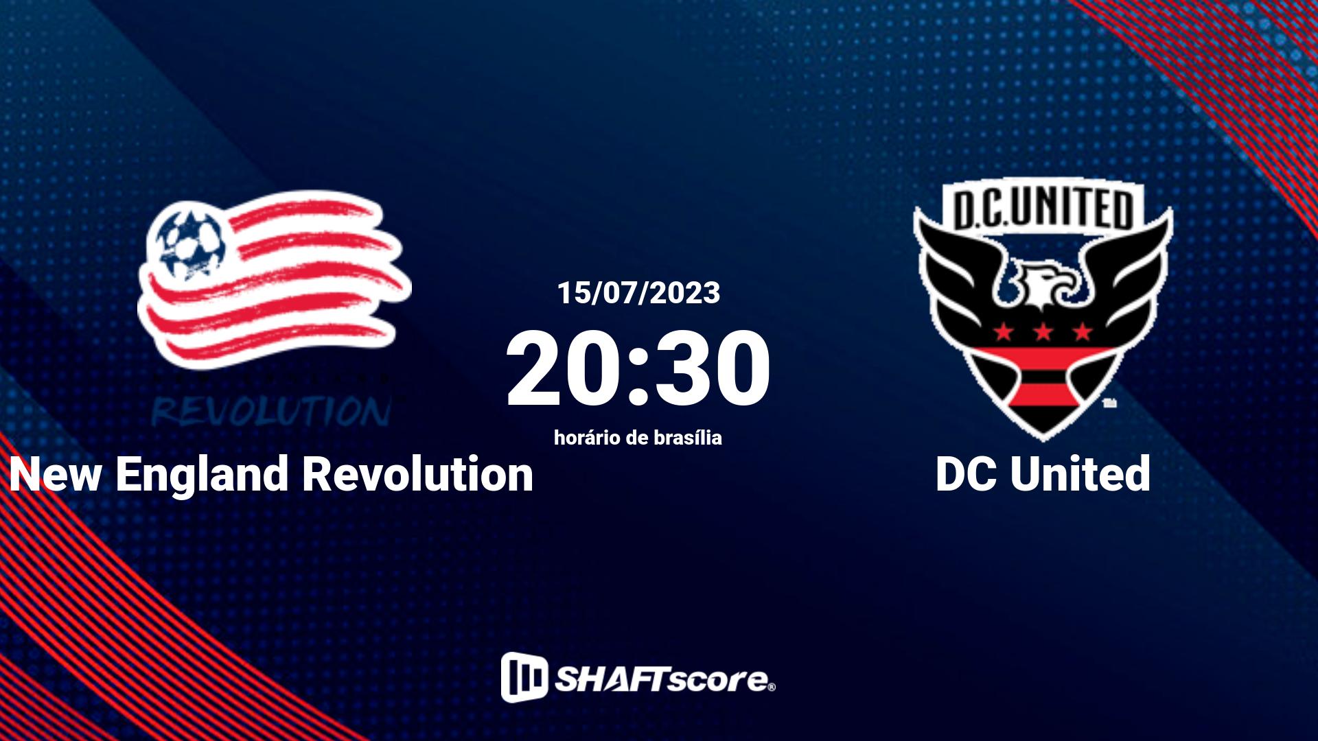 Estatísticas do jogo New England Revolution vs DC United 15.07 20:30