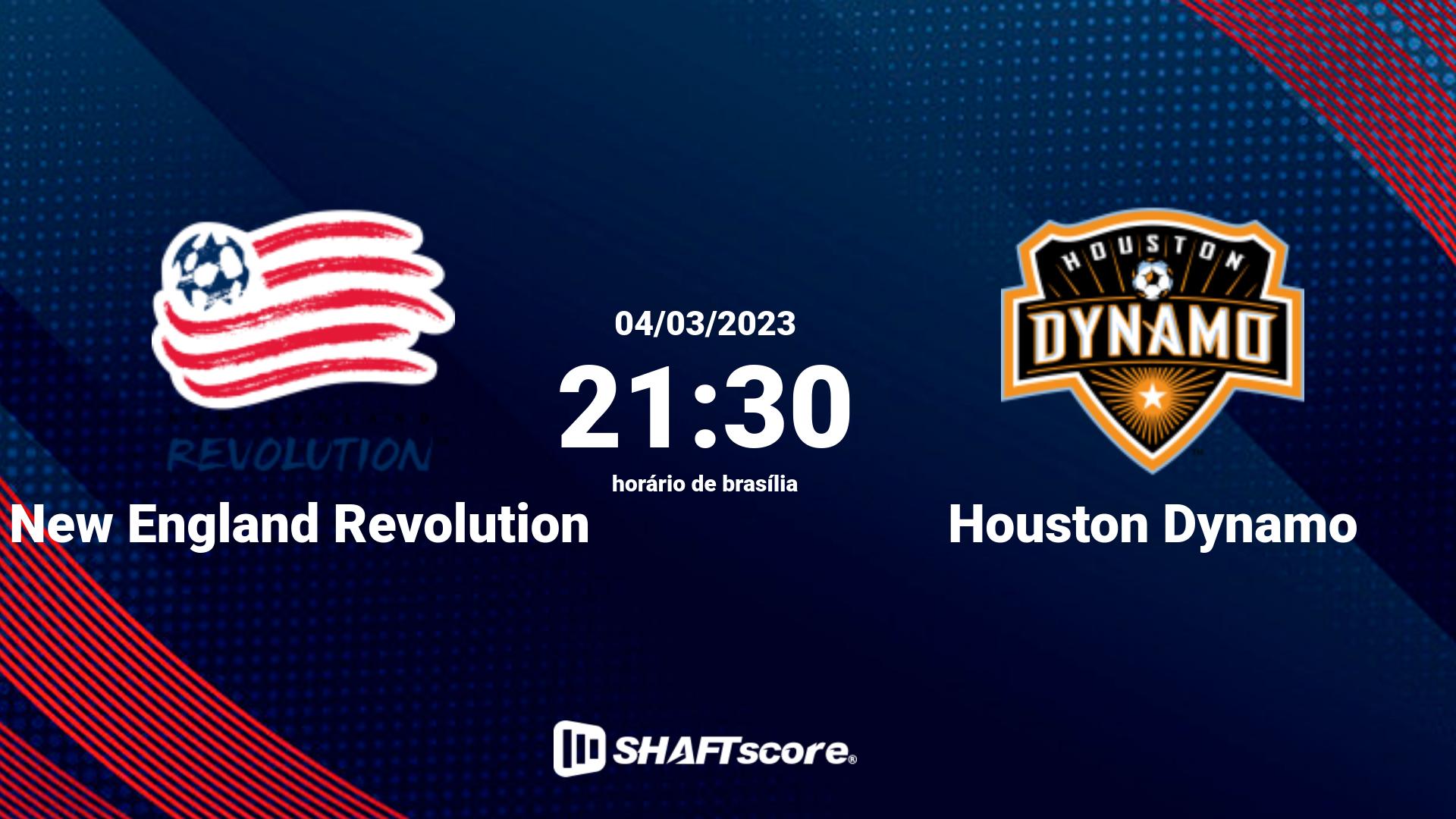 Estatísticas do jogo New England Revolution vs Houston Dynamo 04.03 21:30