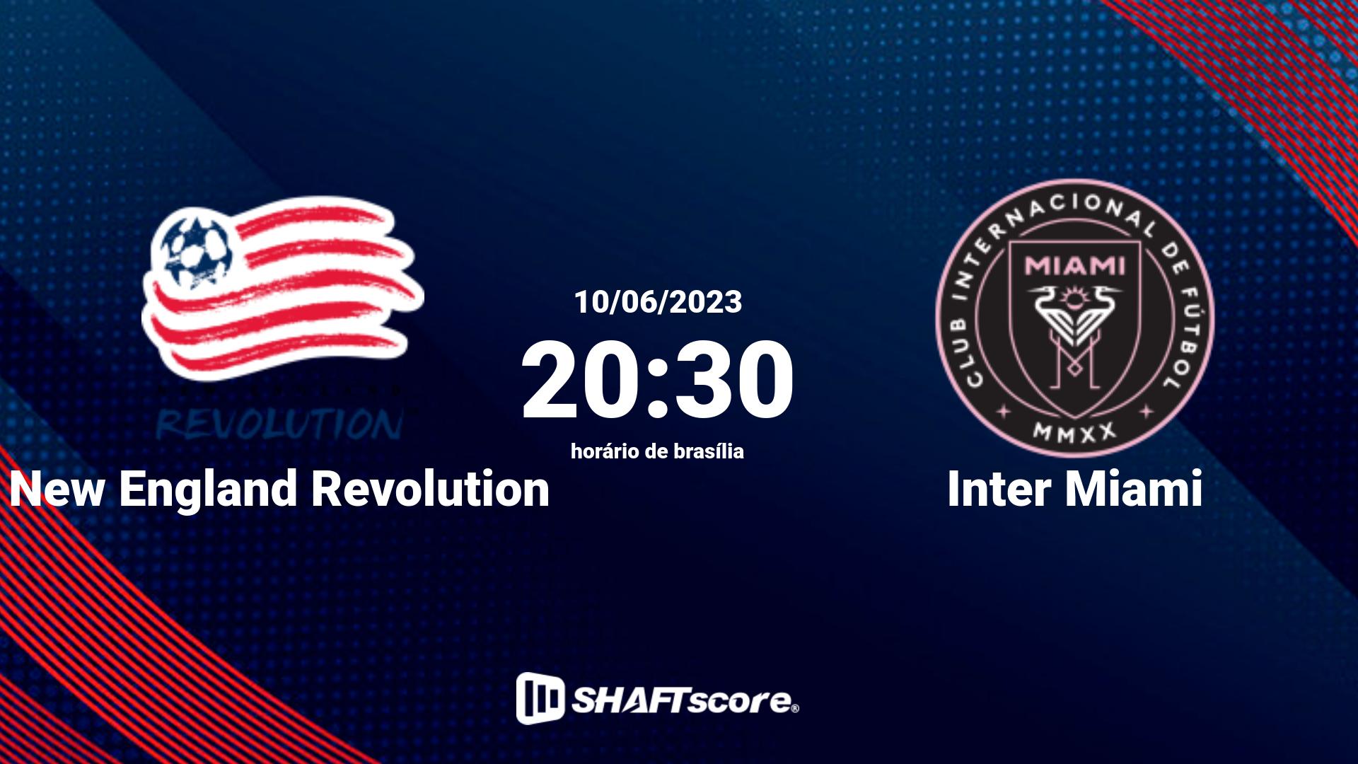 Estatísticas do jogo New England Revolution vs Inter Miami 10.06 20:30