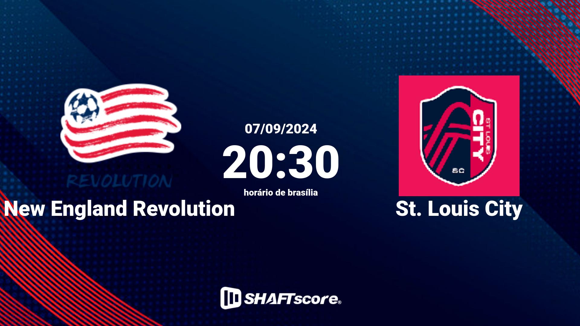 Estatísticas do jogo New England Revolution vs St. Louis City 07.09 20:30