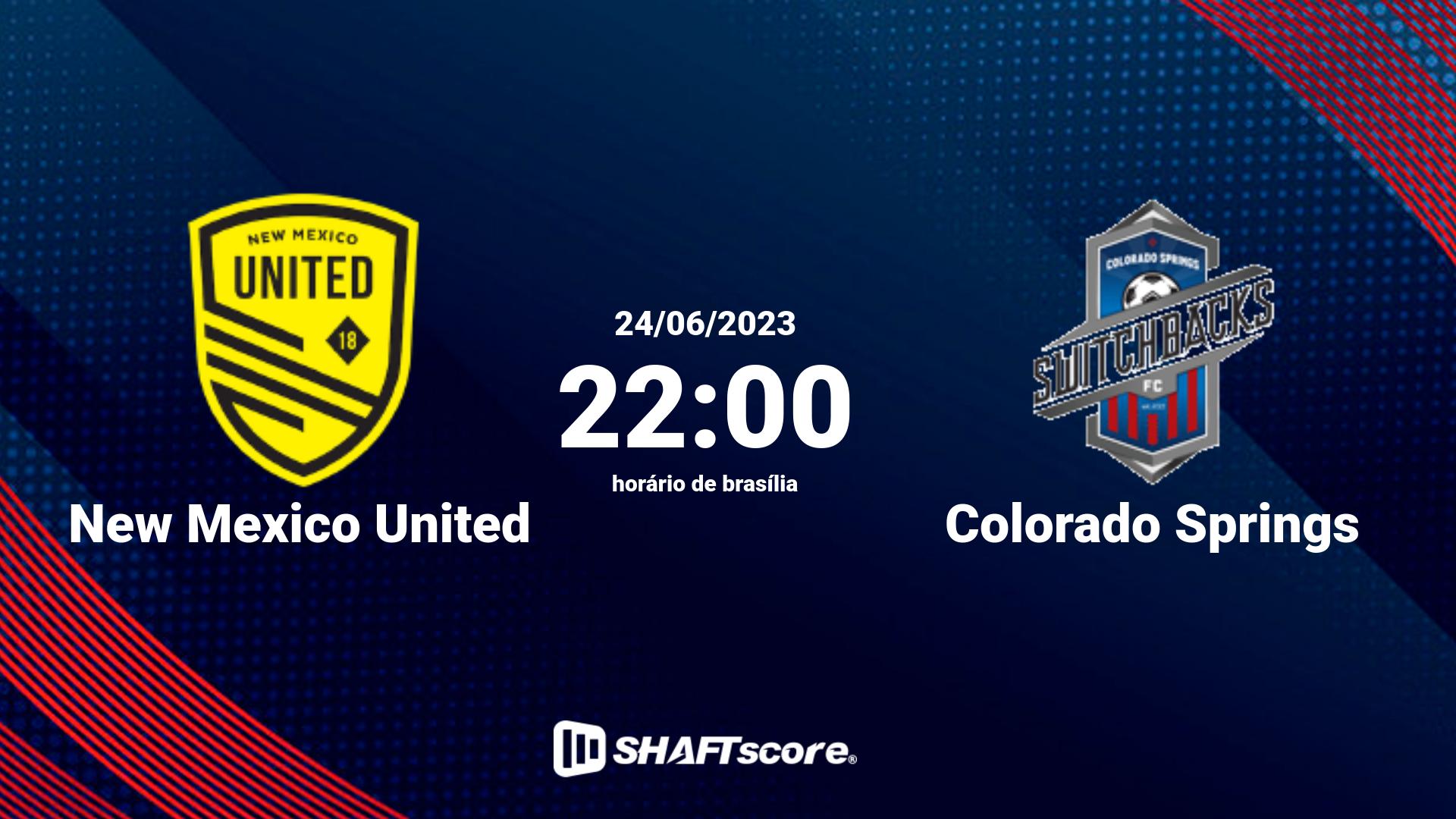 Estatísticas do jogo New Mexico United vs Colorado Springs 24.06 22:00