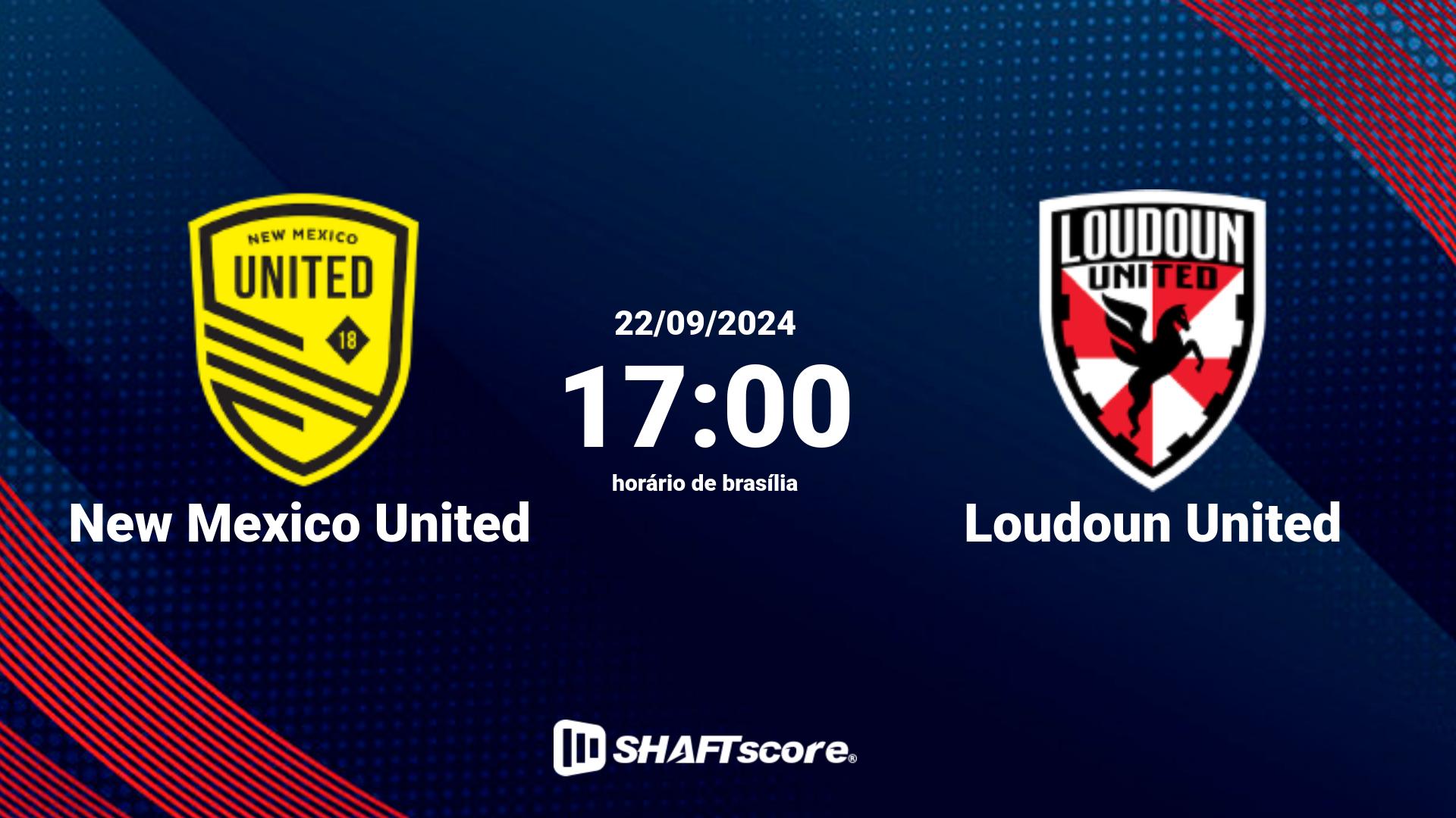 Estatísticas do jogo New Mexico United vs Loudoun United 22.09 17:00