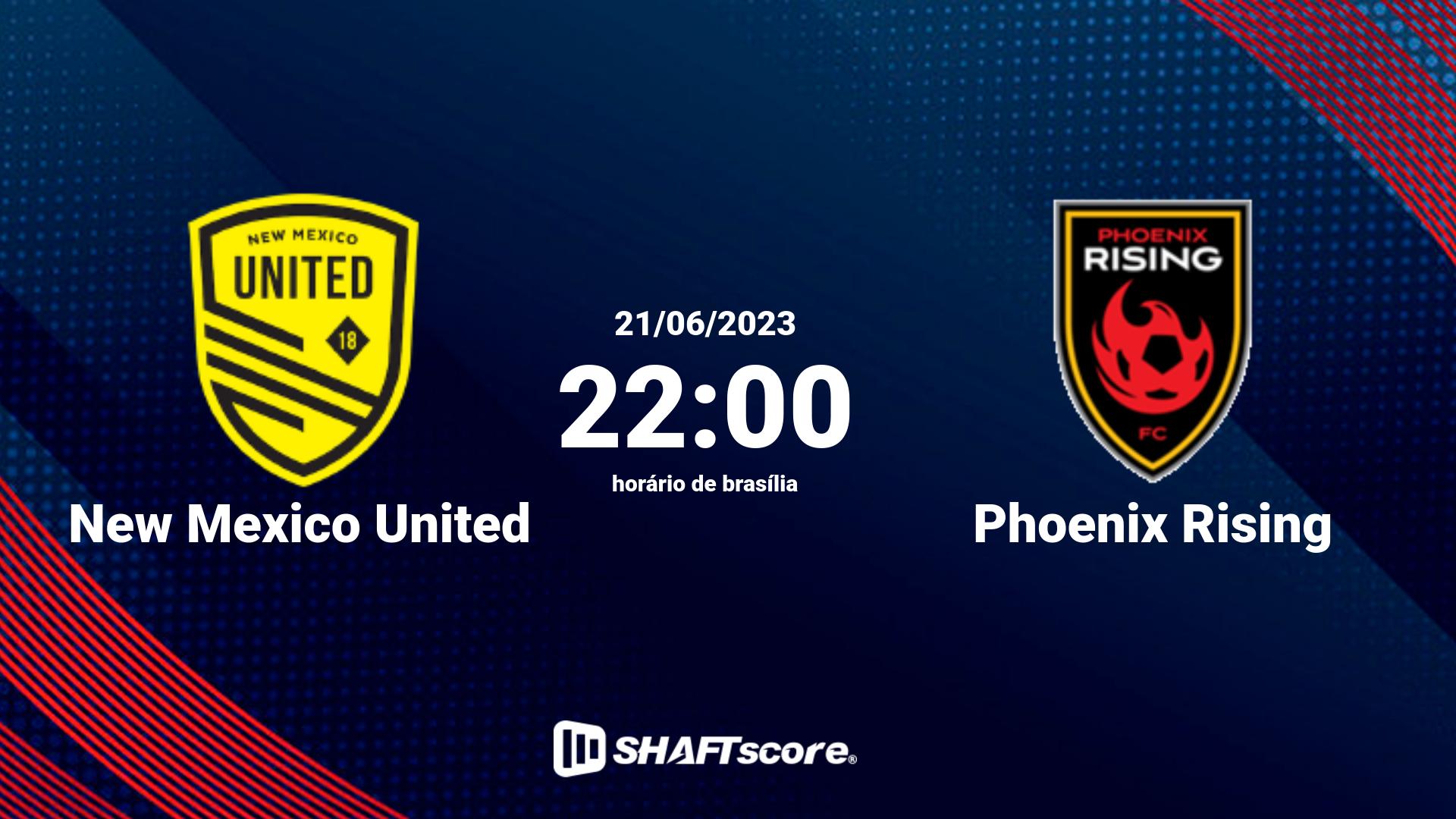 Estatísticas do jogo New Mexico United vs Phoenix Rising 21.06 22:00