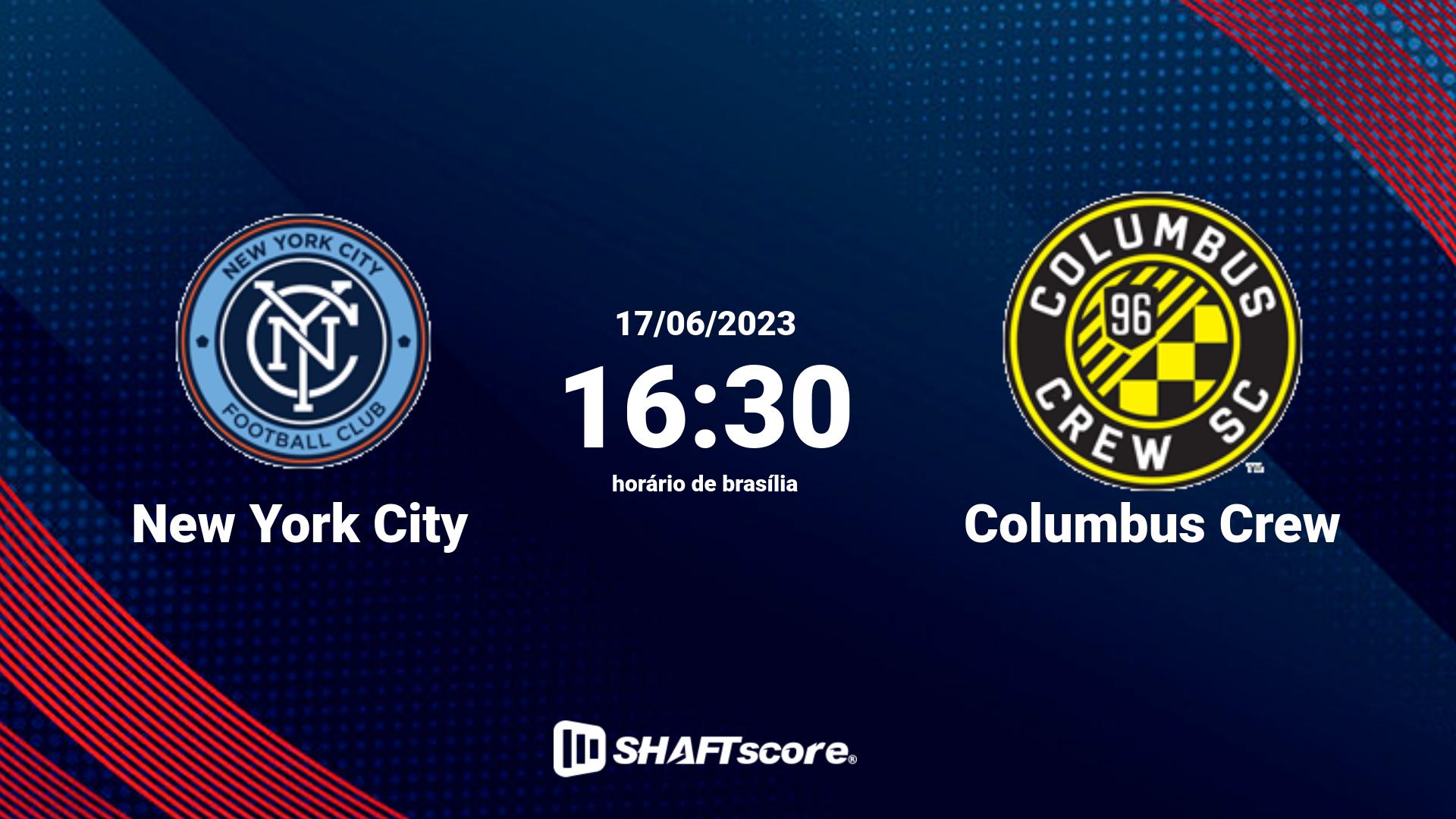 Estatísticas do jogo New York City vs Columbus Crew 17.06 16:30