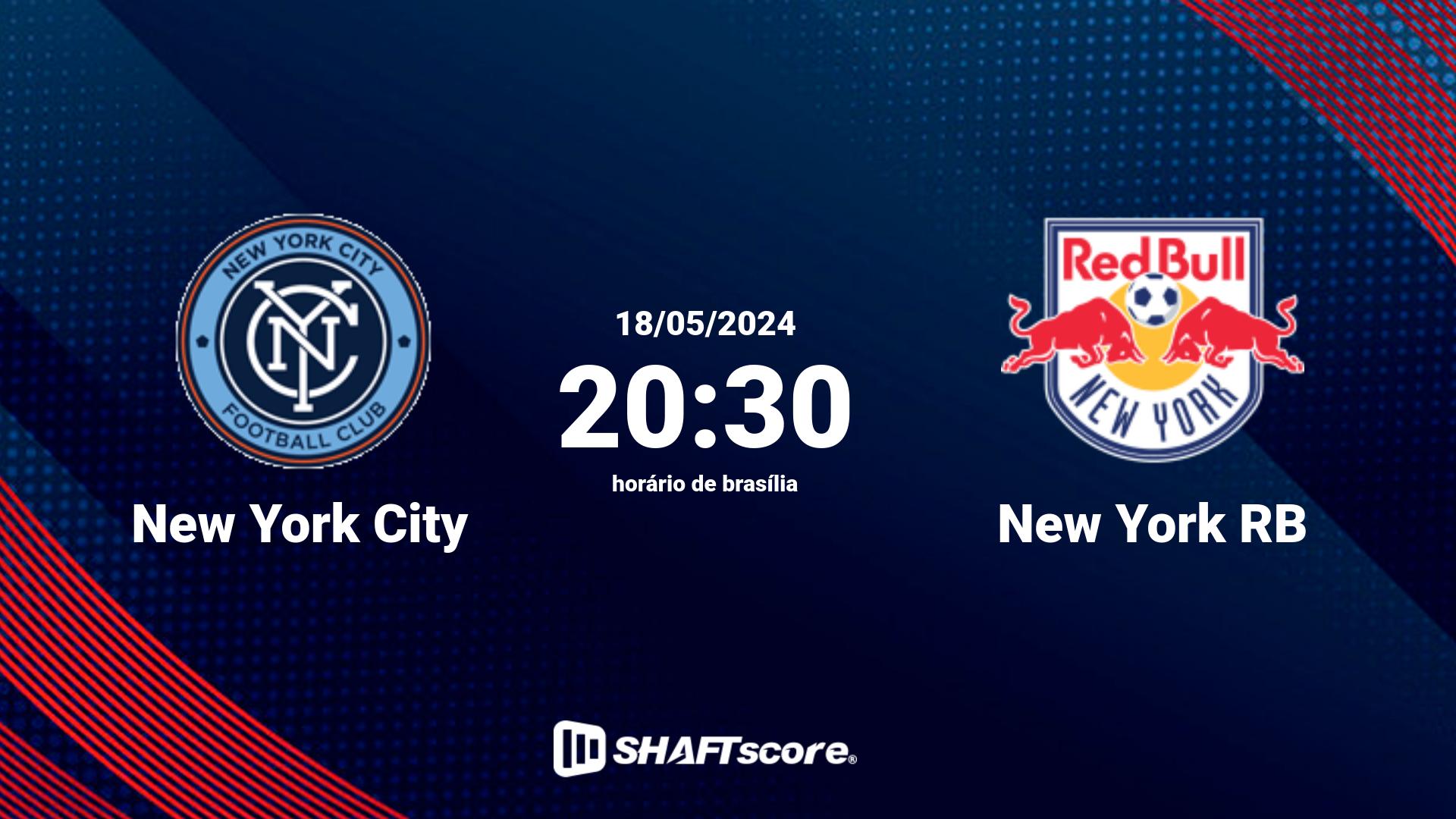 Estatísticas do jogo New York City vs New York RB 18.05 20:30