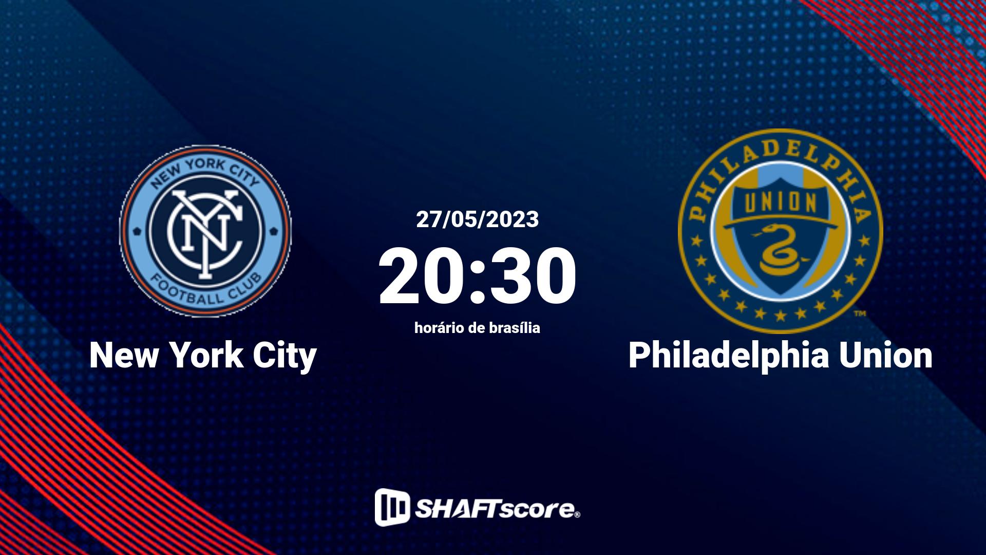 Estatísticas do jogo New York City vs Philadelphia Union 27.05 20:30