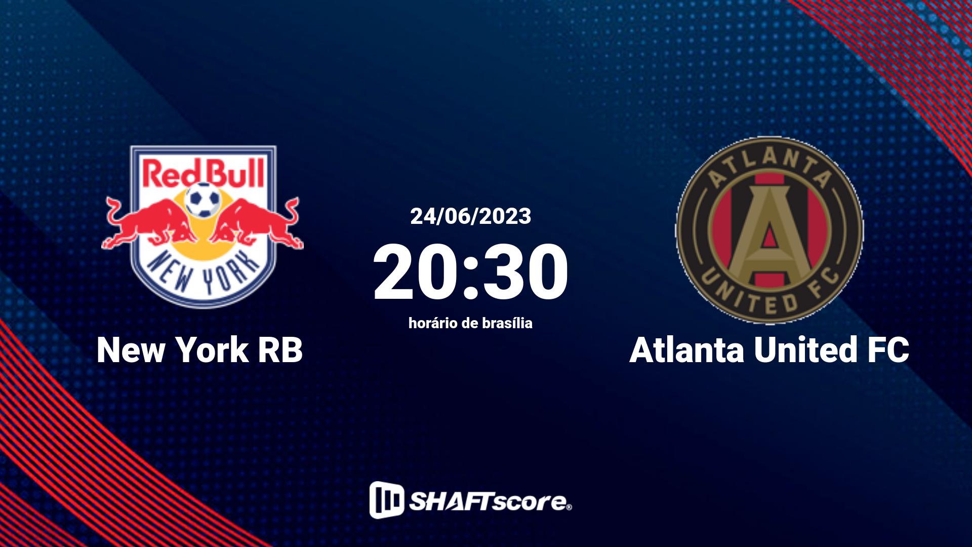 Estatísticas do jogo New York RB vs Atlanta United FC 24.06 20:30