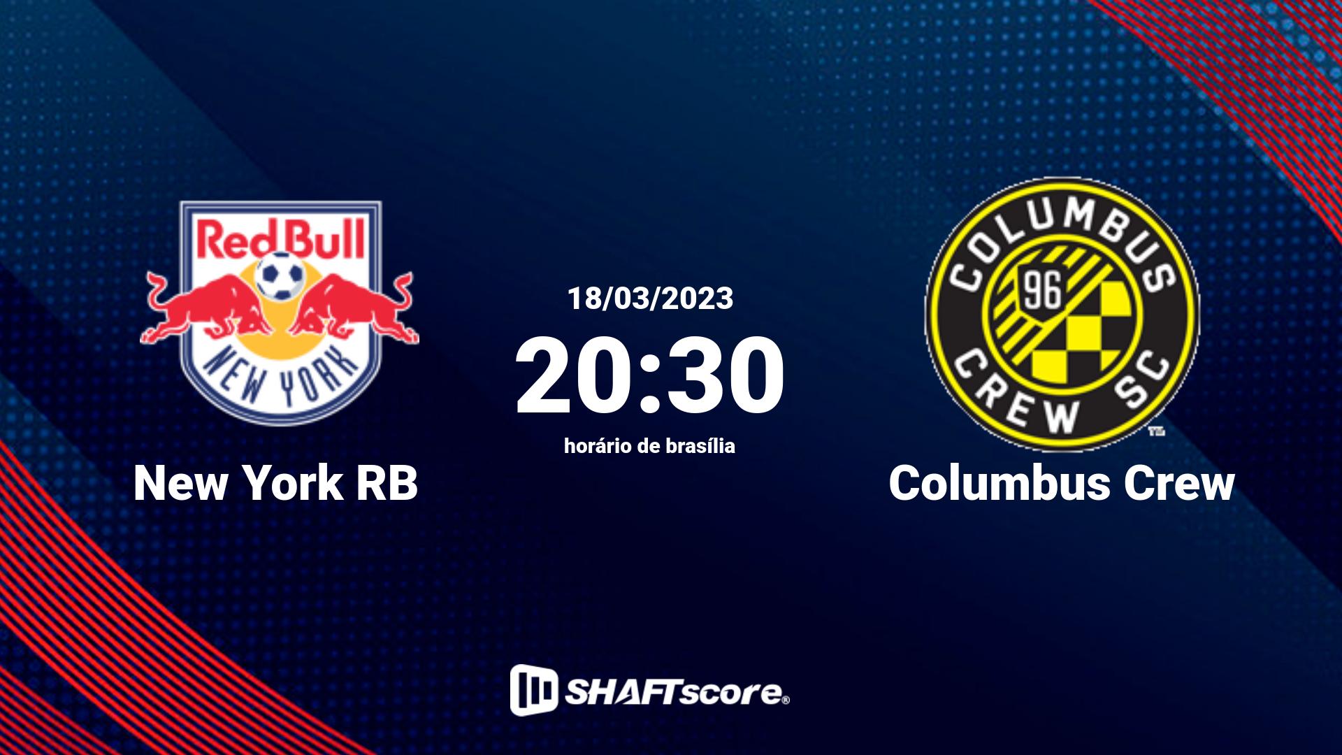 Estatísticas do jogo New York RB vs Columbus Crew 18.03 20:30