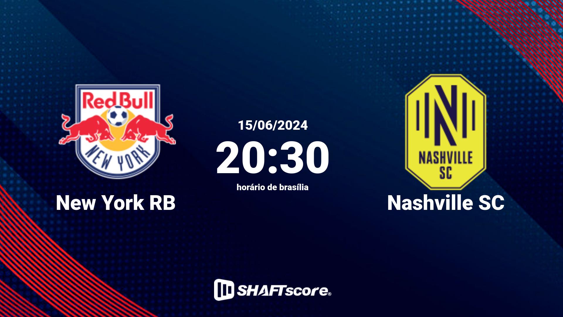 Estatísticas do jogo New York RB vs Nashville SC 15.06 20:30