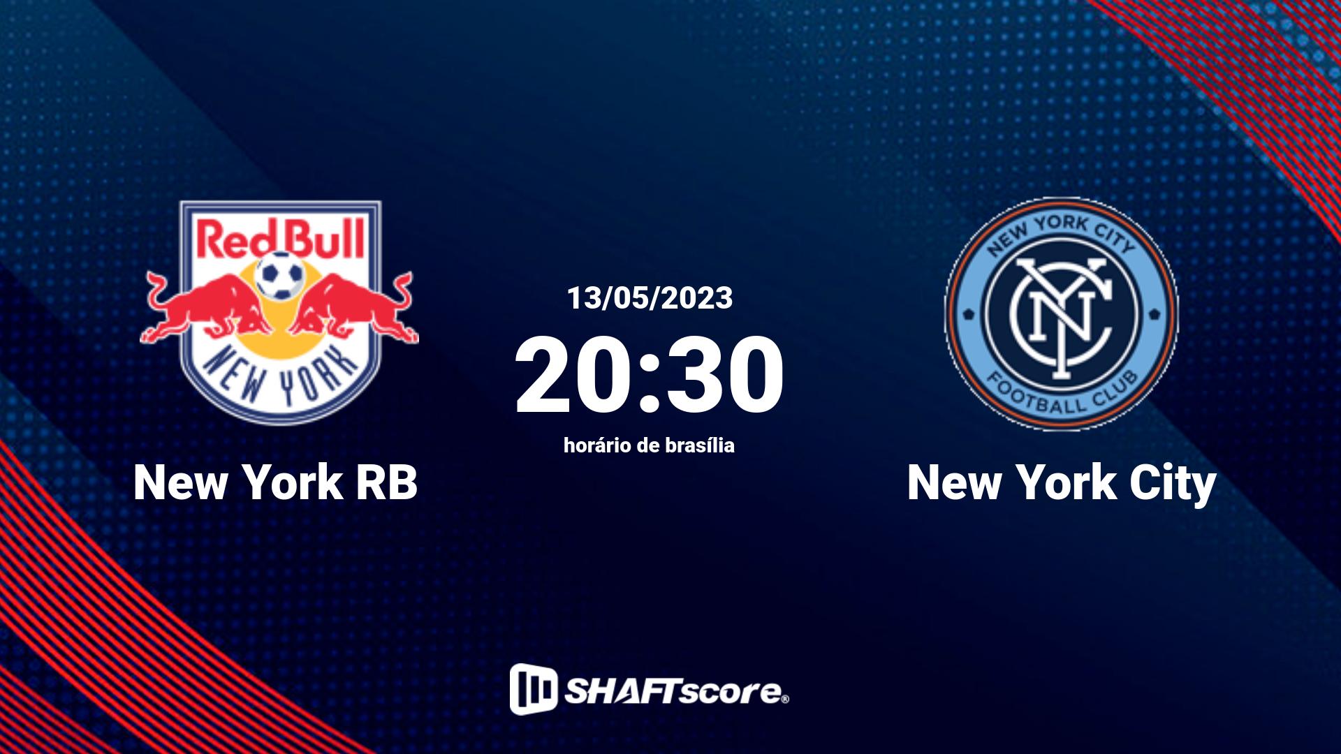 Estatísticas do jogo New York RB vs New York City 13.05 20:30