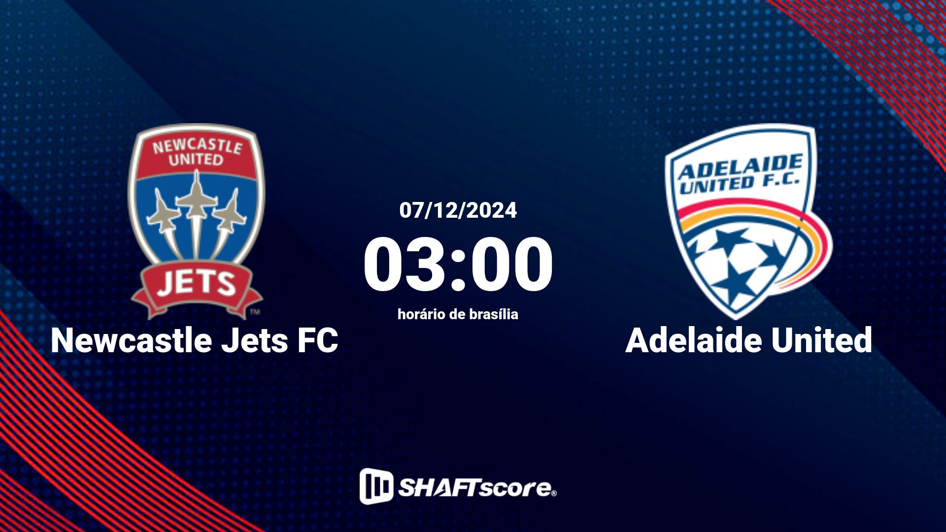 Estatísticas do jogo Newcastle Jets FC vs Adelaide United 07.12 03:00