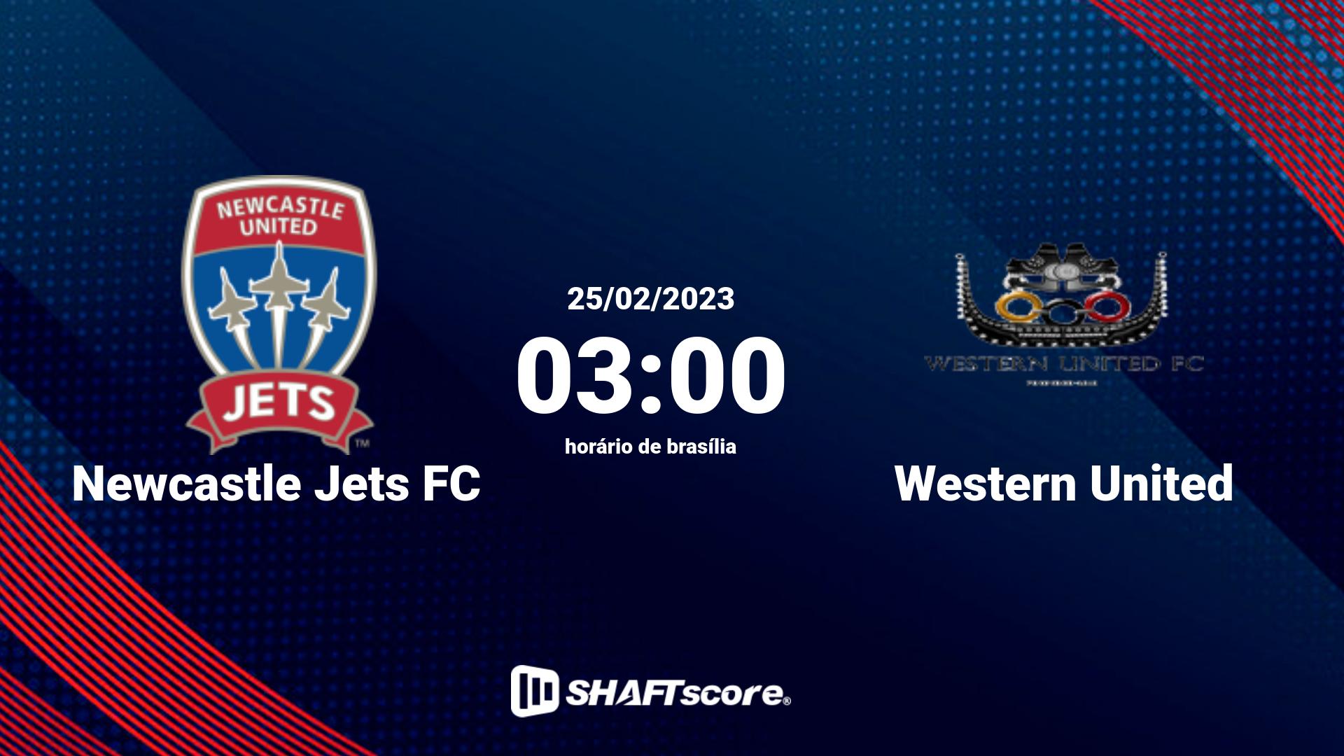 Estatísticas do jogo Newcastle Jets FC vs Western United 25.02 03:00