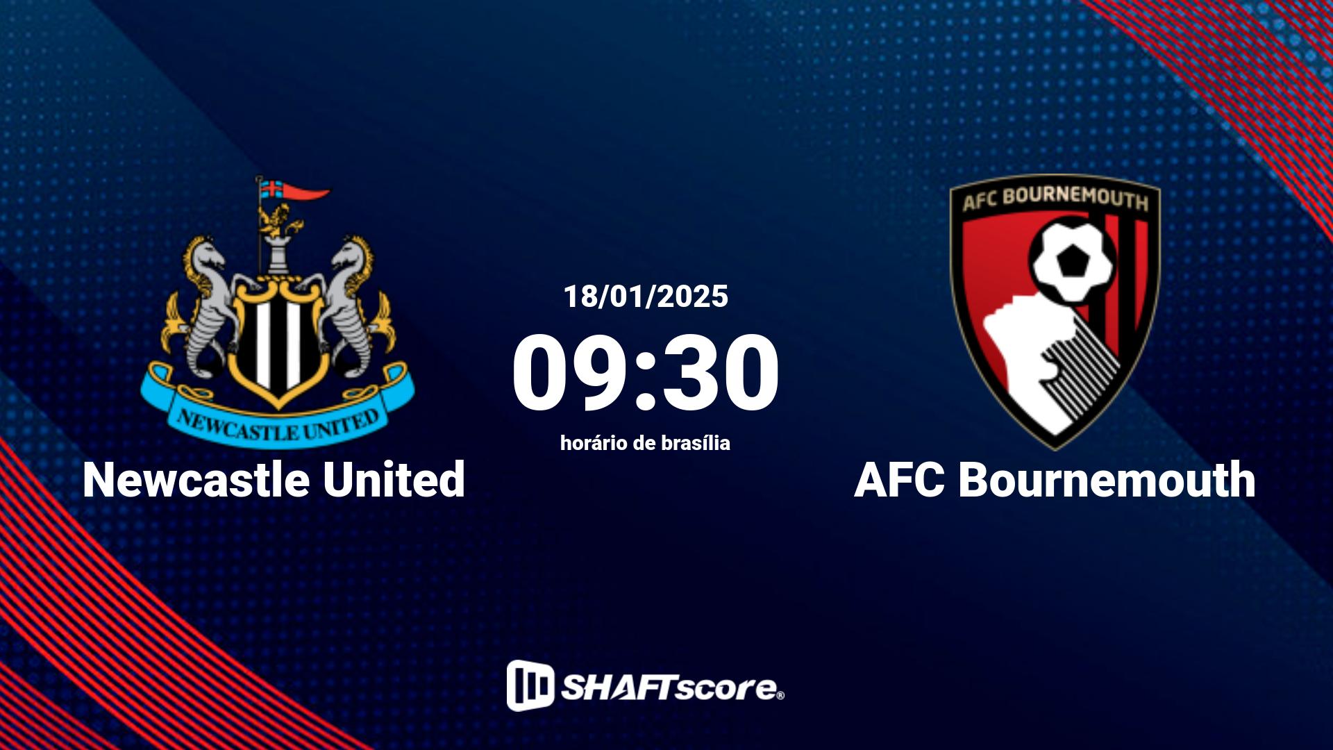 Estatísticas do jogo Newcastle United vs AFC Bournemouth 18.01 09:30