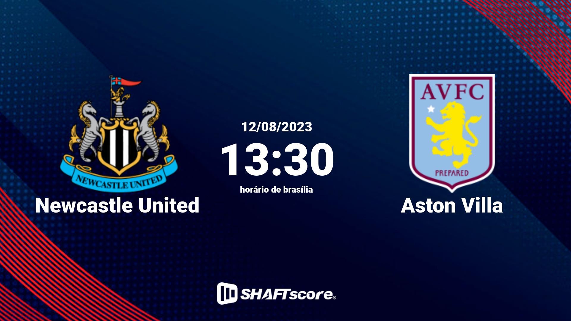 Estatísticas do jogo Newcastle United vs Aston Villa 12.08 13:30