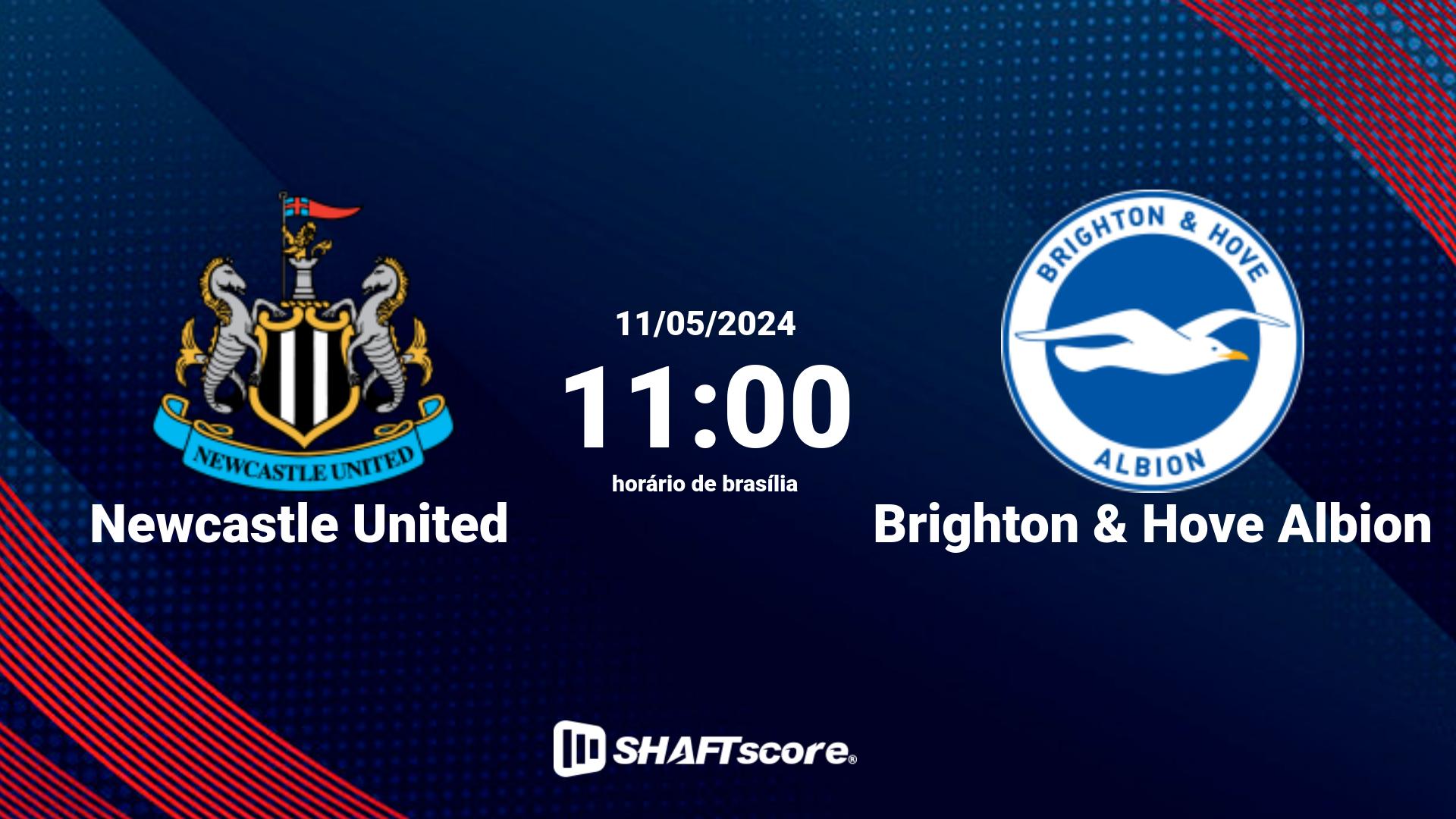 Estatísticas do jogo Newcastle United vs Brighton & Hove Albion 11.05 11:00