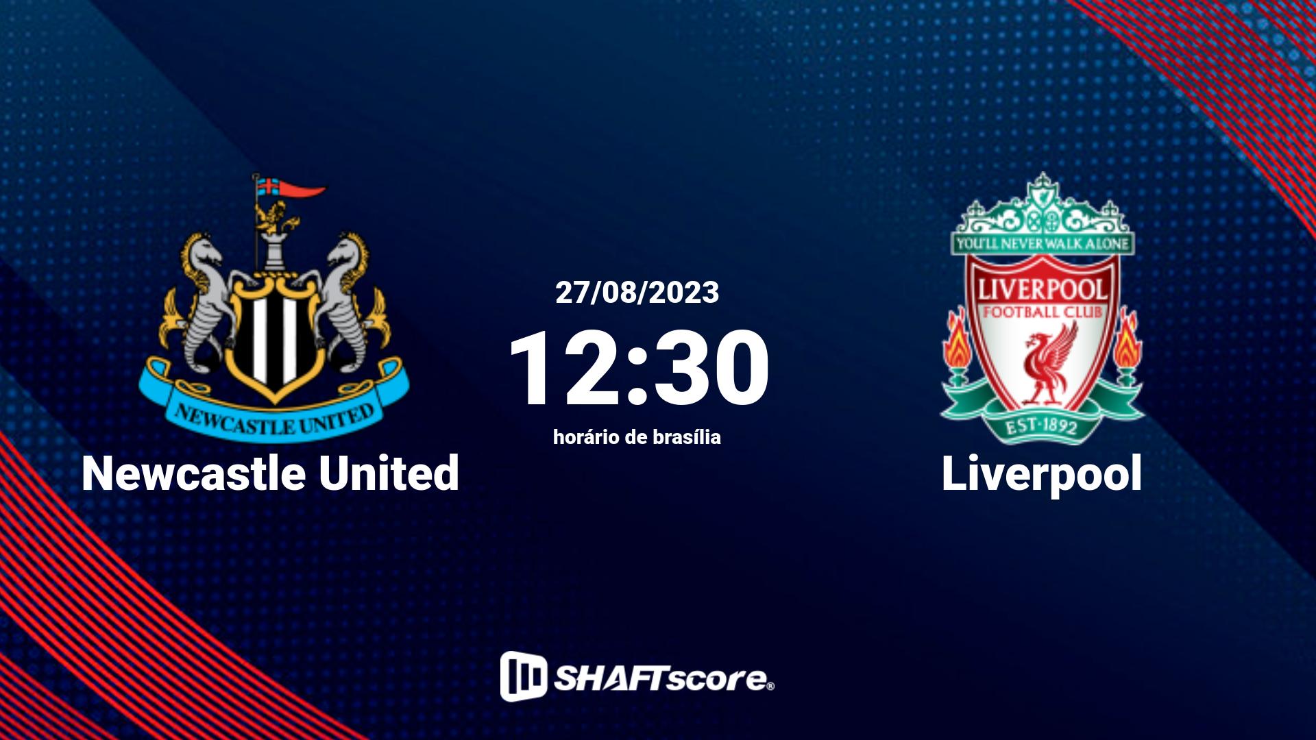 Estatísticas do jogo Newcastle United vs Liverpool 27.08 12:30