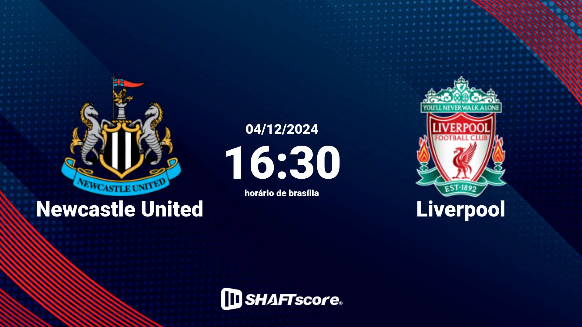 Estatísticas do jogo Newcastle United vs Liverpool 04.12 16:30