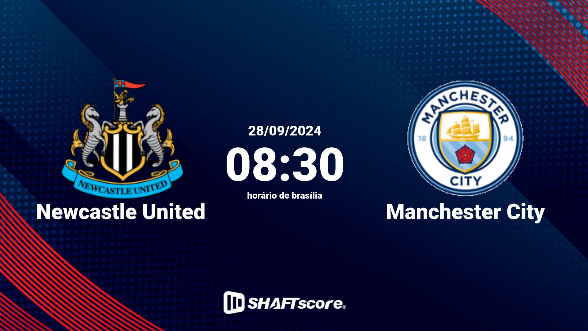 Estatísticas do jogo Newcastle United vs Manchester City 28.09 08:30