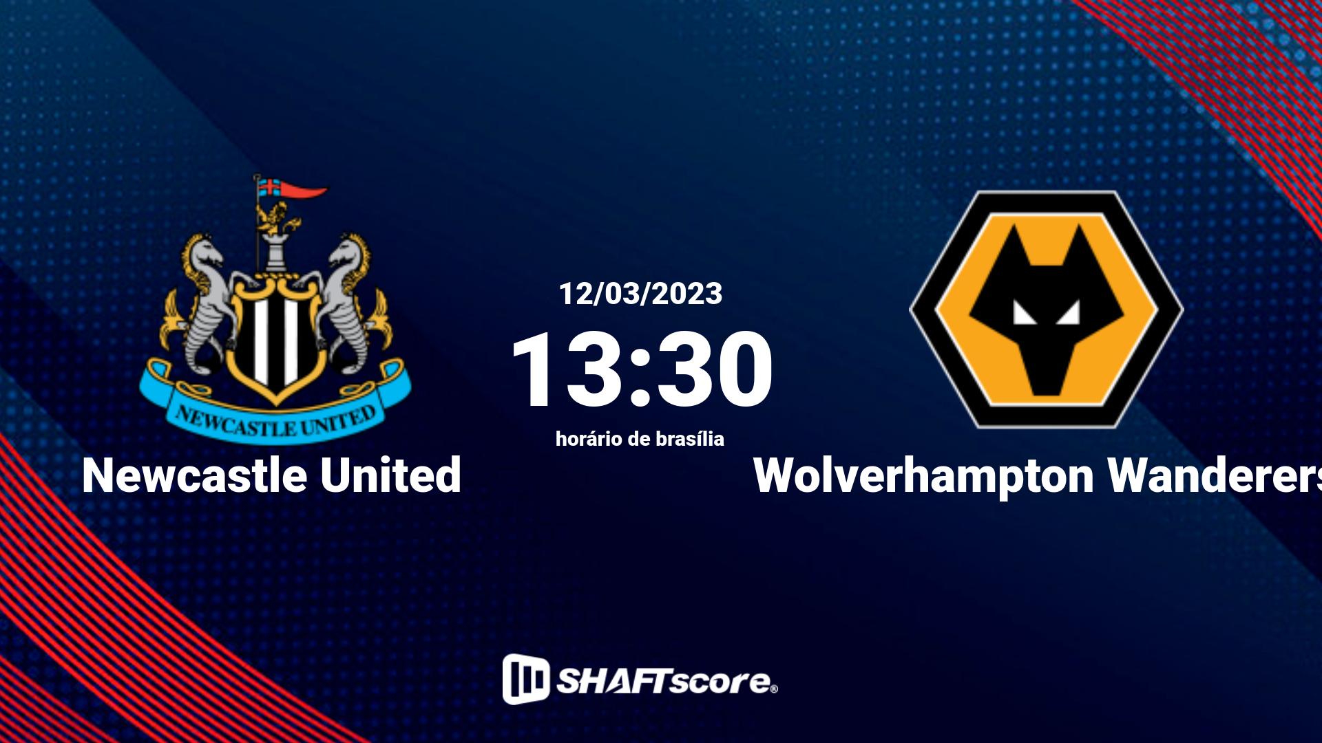 Estatísticas do jogo Newcastle United vs Wolverhampton Wanderers 12.03 13:30