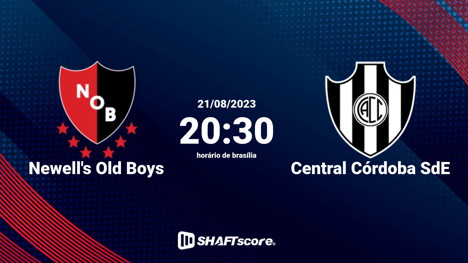 Estatísticas do jogo Newell's Old Boys vs Central Córdoba SdE 21.08 20:30