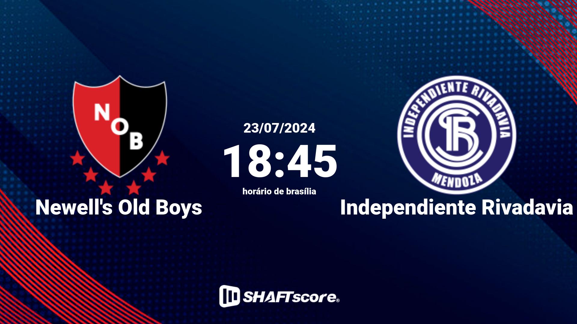 Estatísticas do jogo Newell's Old Boys vs Independiente Rivadavia 23.07 18:45