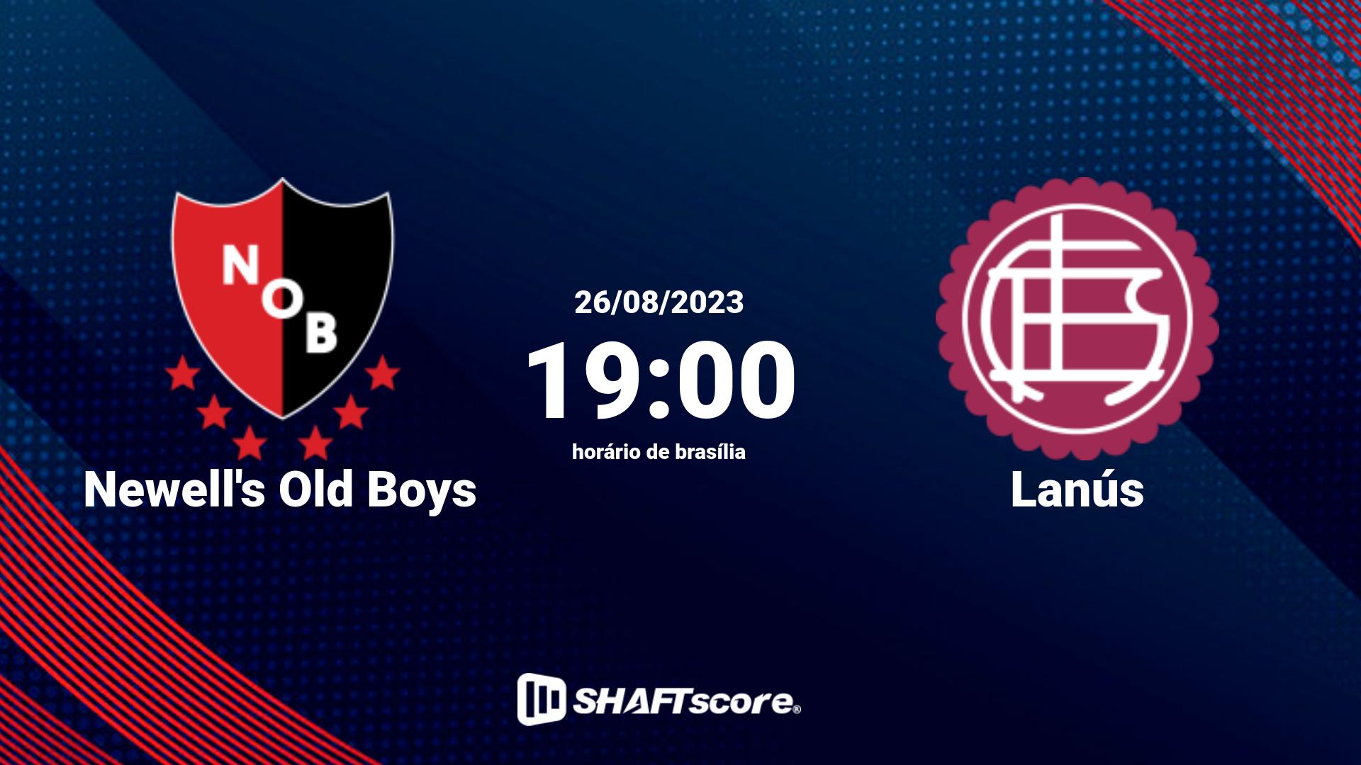 Estatísticas do jogo Newell's Old Boys vs Lanús 26.08 19:00