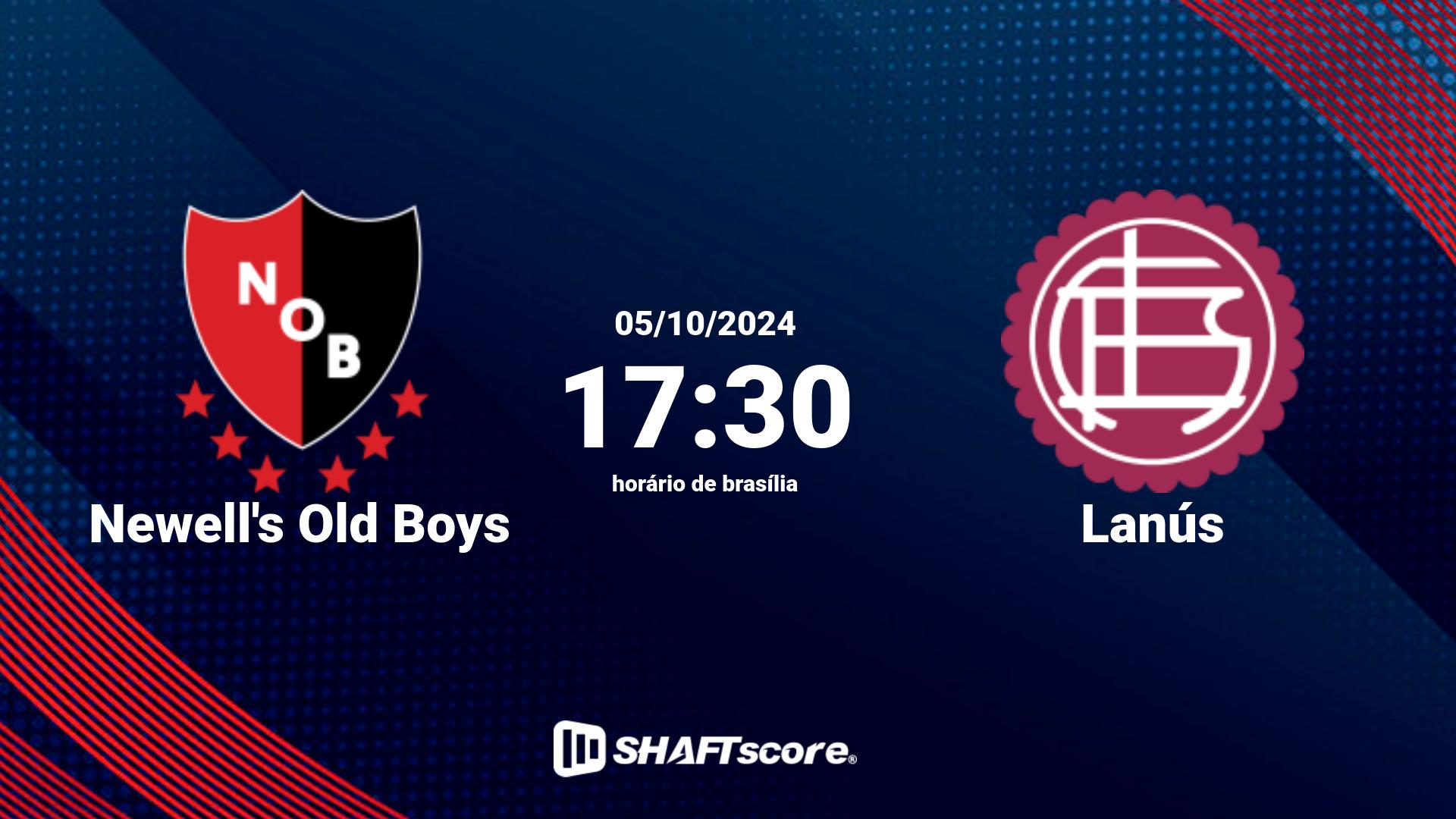 Estatísticas do jogo Newell's Old Boys vs Lanús 05.10 19:00