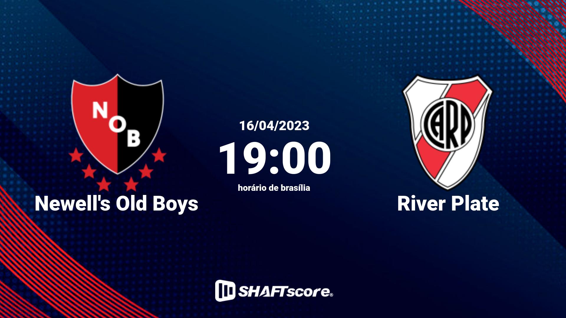 Estatísticas do jogo Newell's Old Boys vs River Plate 16.04 19:00