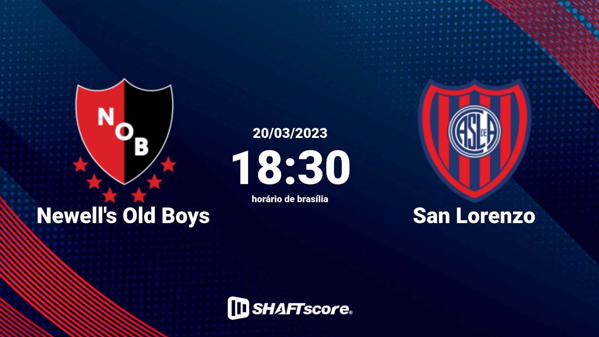 Estatísticas do jogo Newell's Old Boys vs San Lorenzo 20.03 18:30