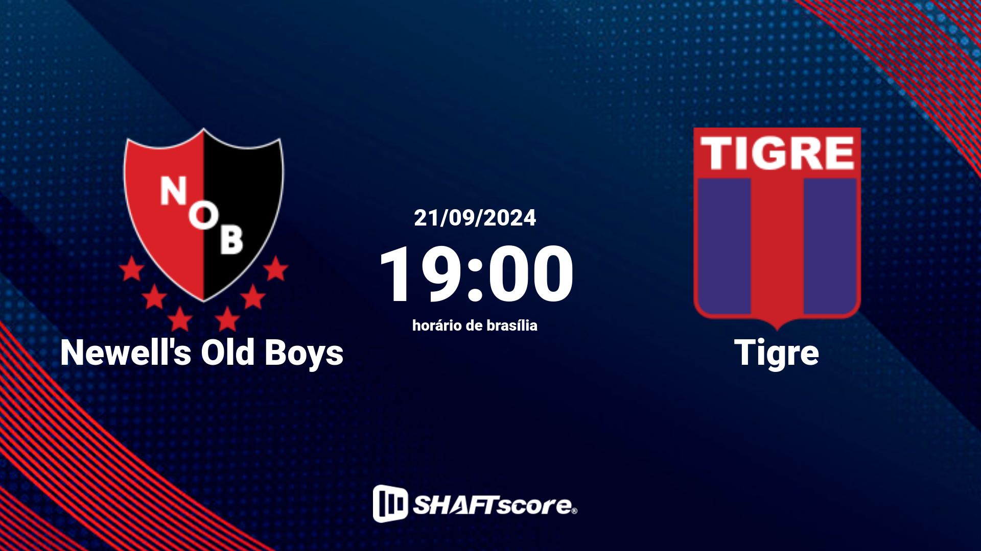 Estatísticas do jogo Newell's Old Boys vs Tigre 21.09 19:00