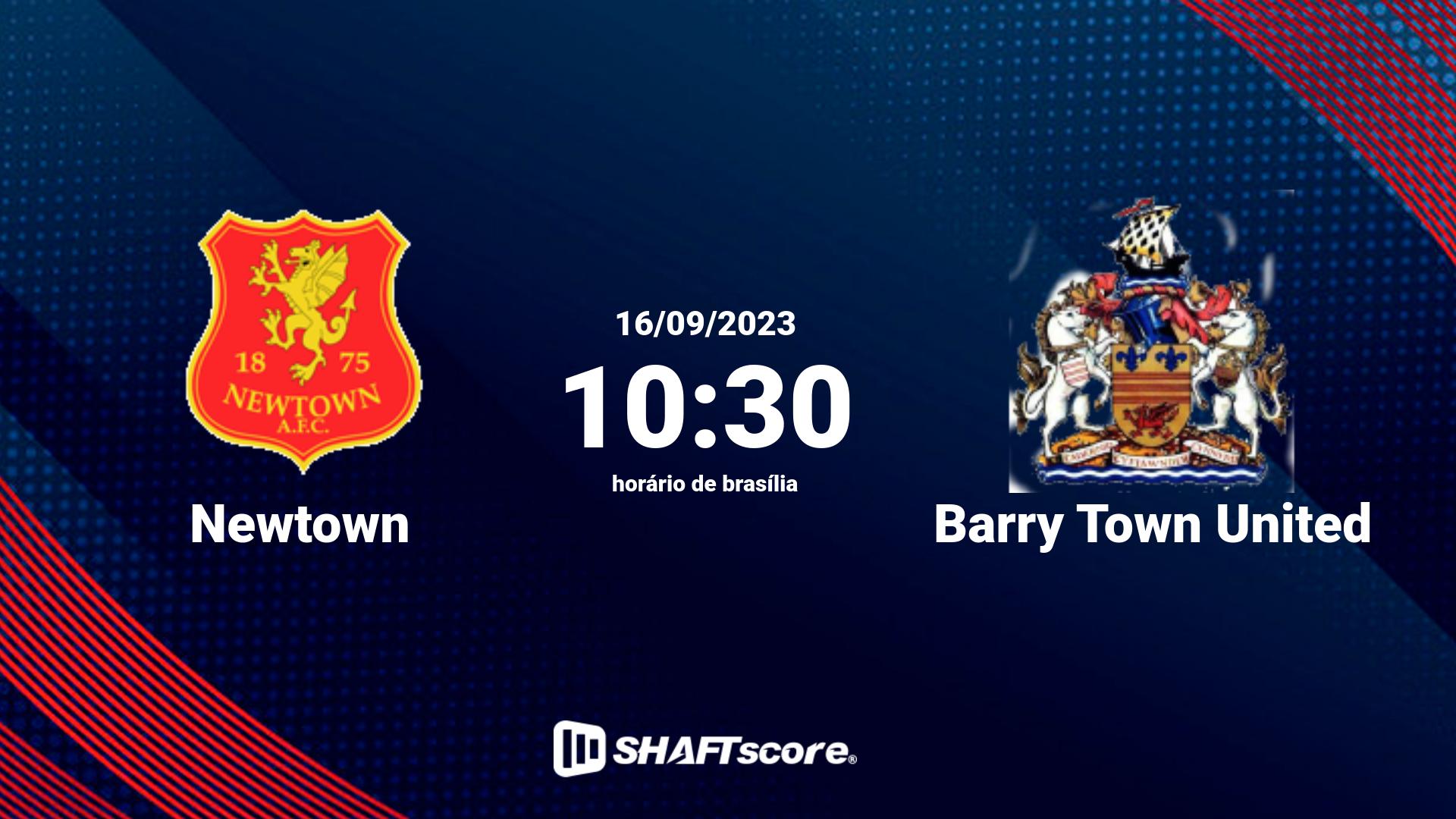 Estatísticas do jogo Newtown vs Barry Town United 16.09 10:30