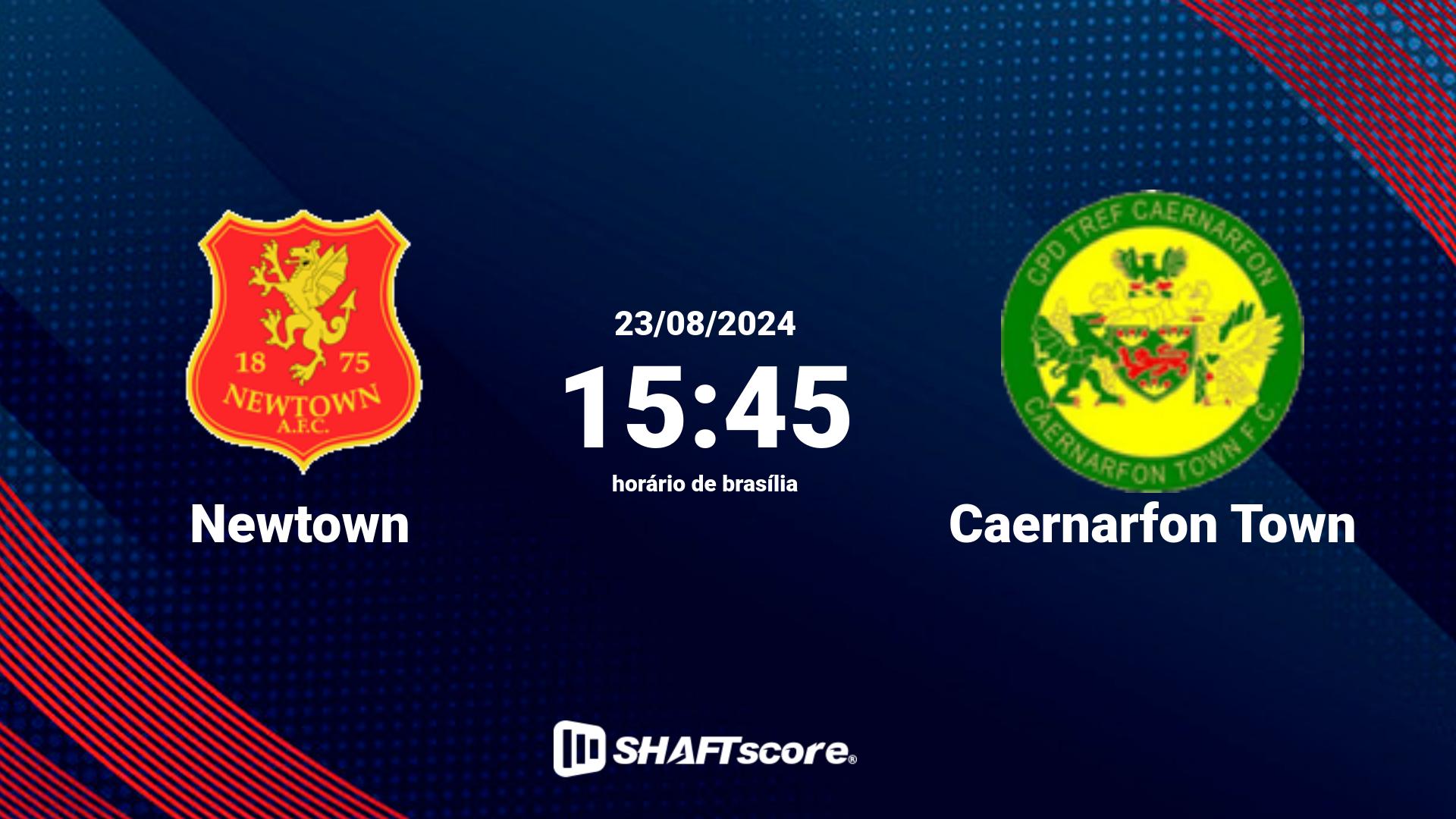 Estatísticas do jogo Newtown vs Caernarfon Town 23.08 15:45