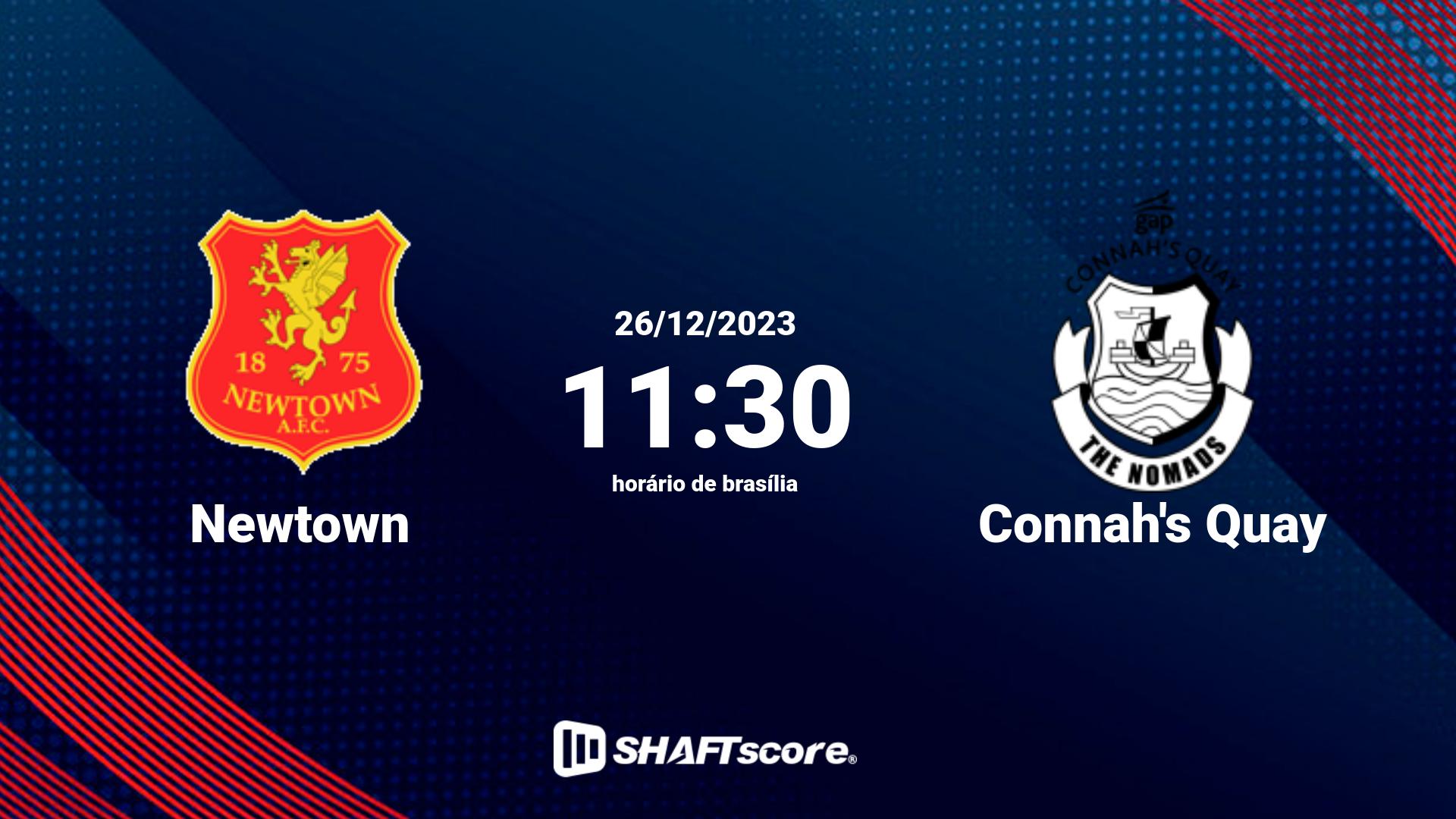 Estatísticas do jogo Newtown vs Connah's Quay 26.12 11:30