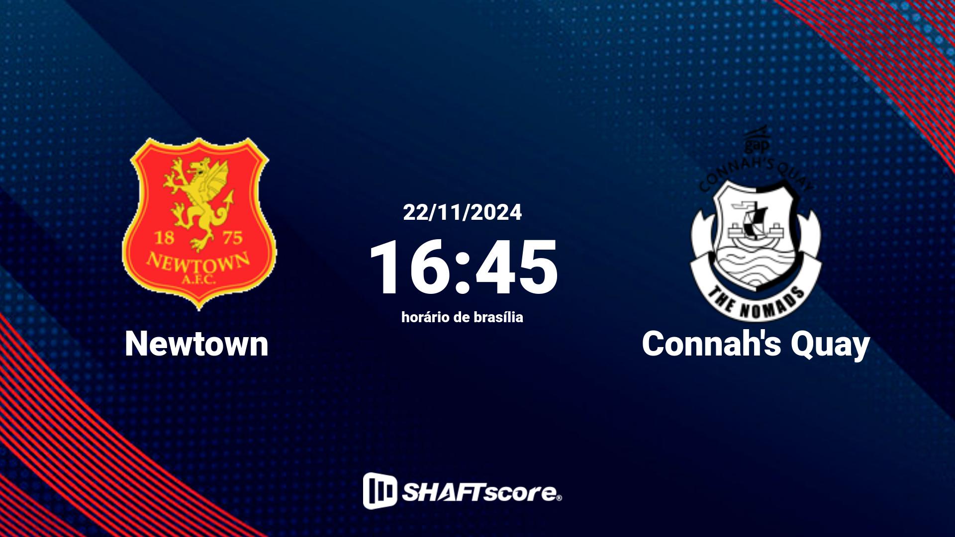 Estatísticas do jogo Newtown vs Connah's Quay 22.11 16:45