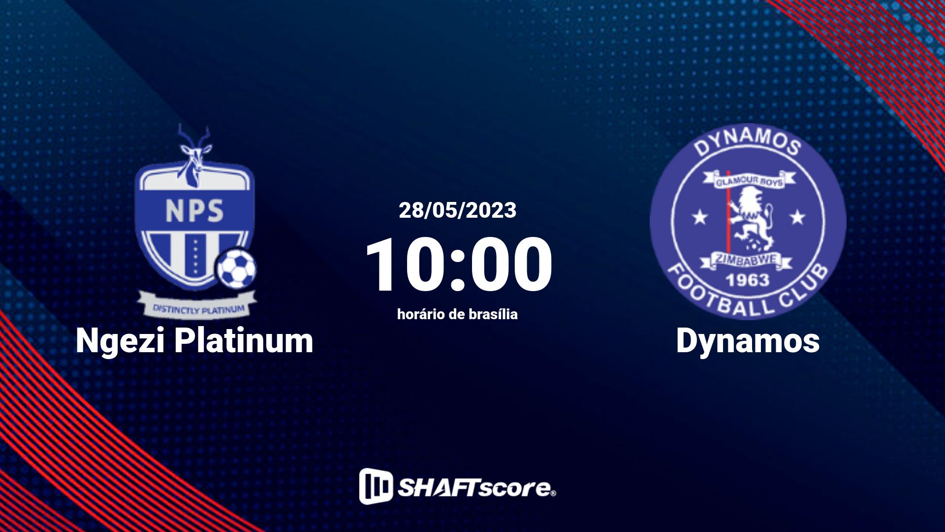 Estatísticas do jogo Ngezi Platinum vs Dynamos 28.05 10:00