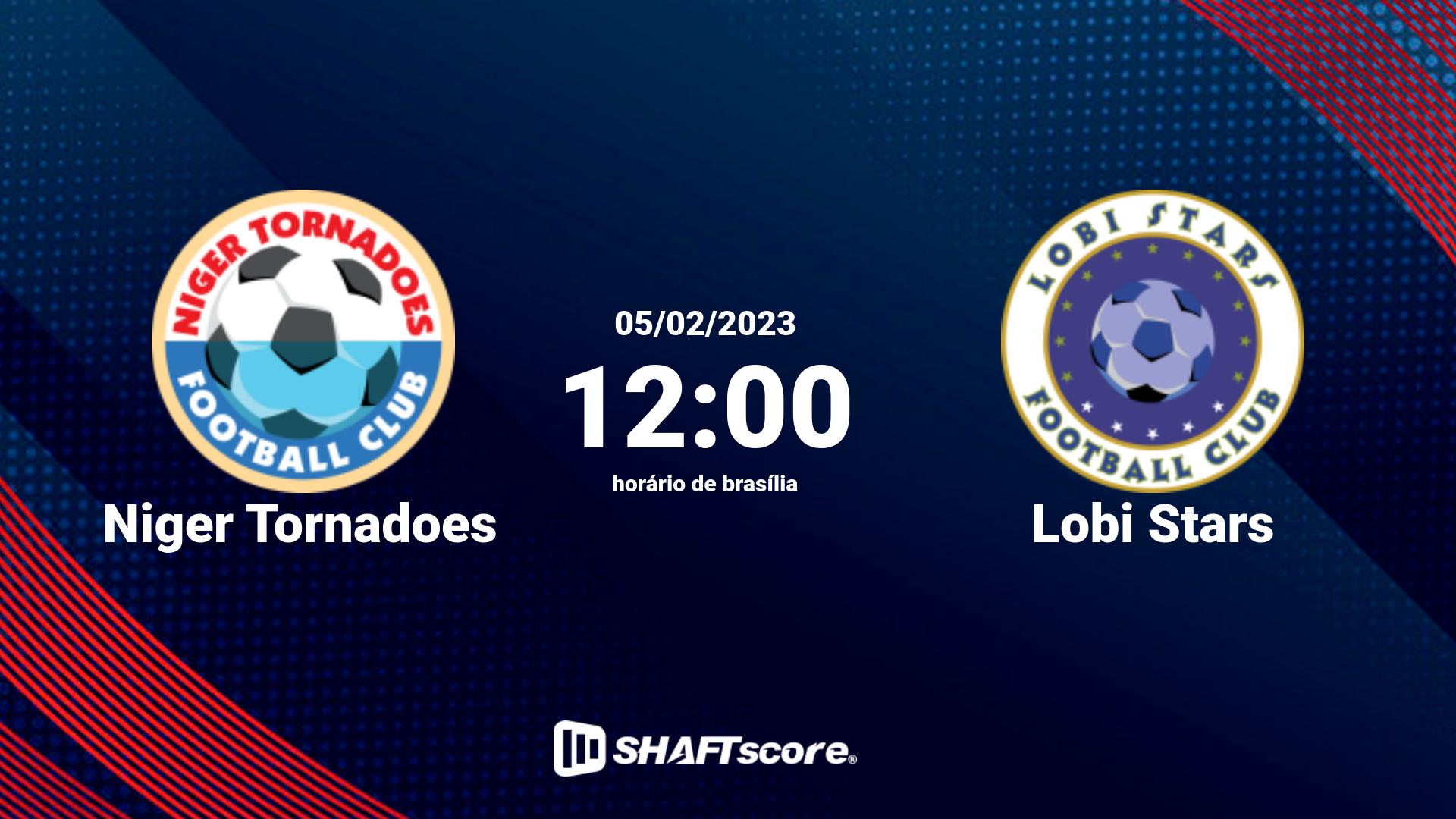 Estatísticas do jogo Niger Tornadoes vs Lobi Stars 05.02 12:00