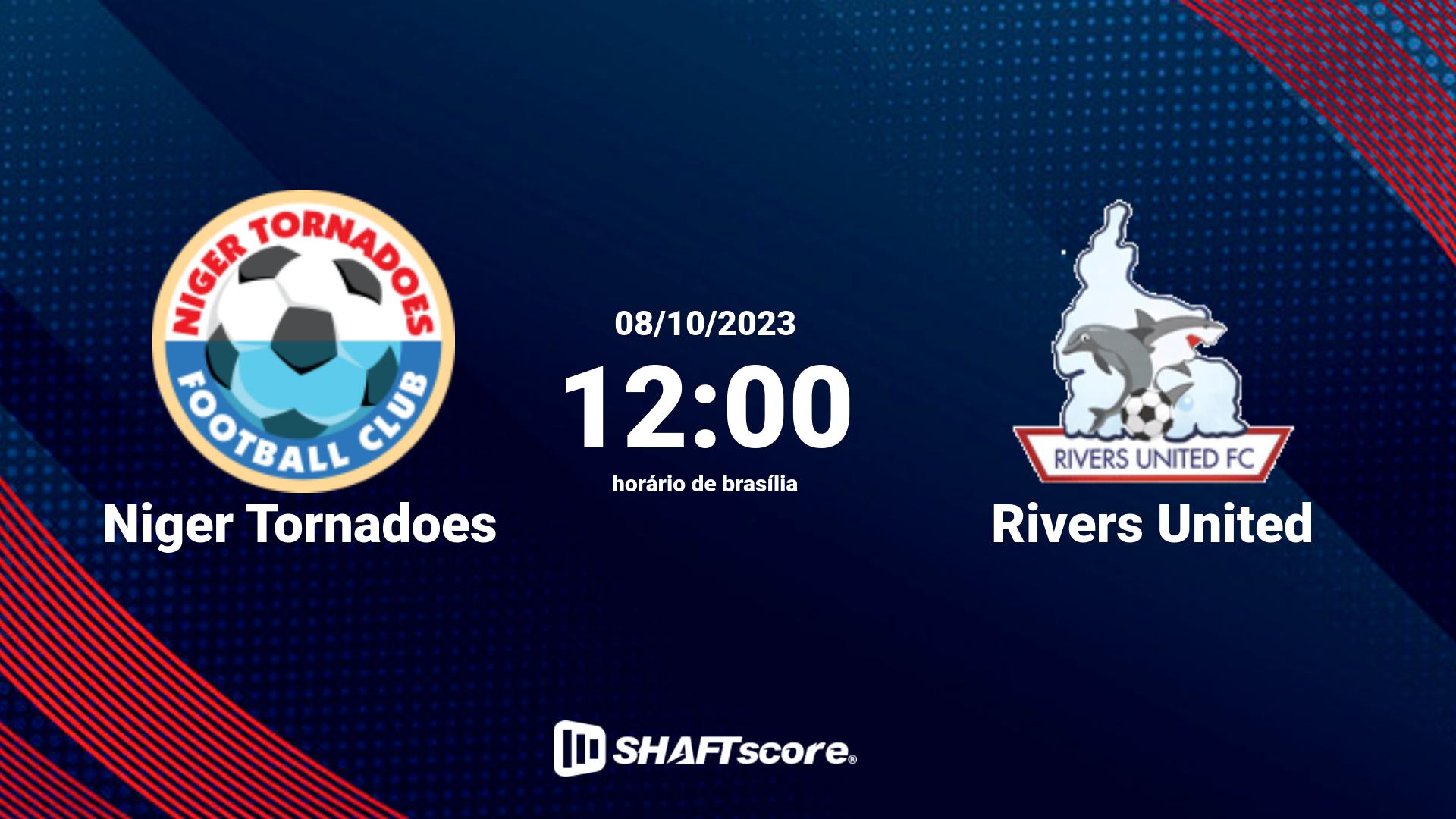 Estatísticas do jogo Niger Tornadoes vs Rivers United 08.10 12:00